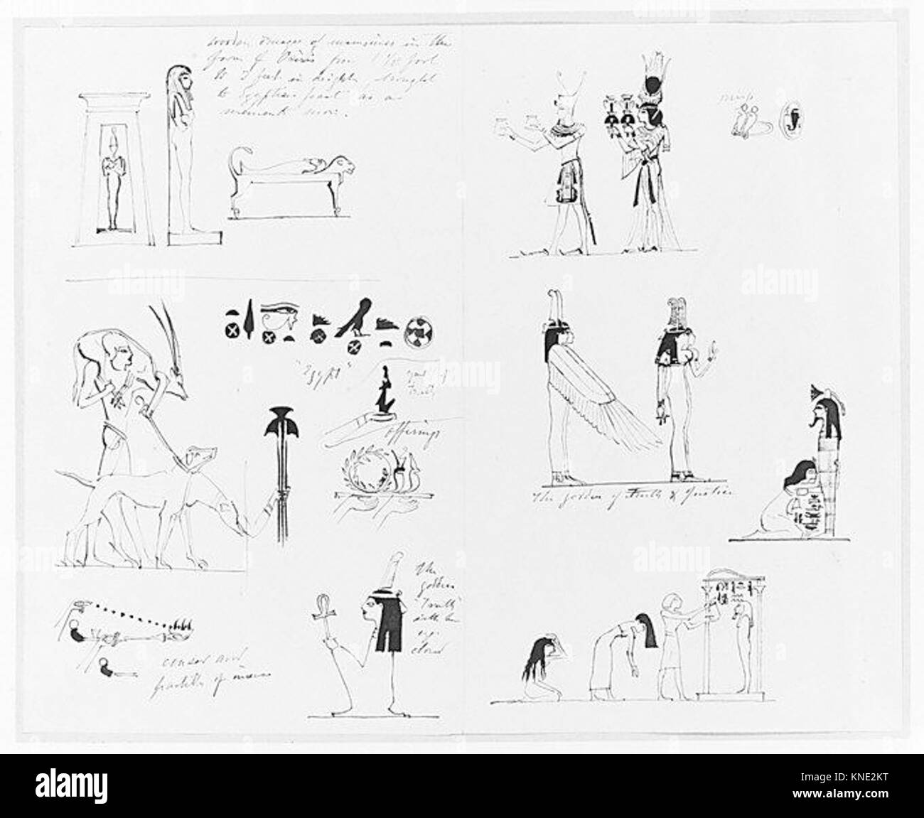 La sculpture égyptienne et de motifs (de scrapbook) rencontré 2623084837 Banque D'Images