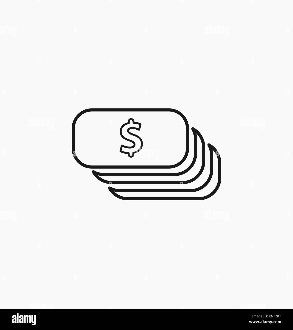 Symbole du dollar. Devise USD icon vector illustration. Illustration de Vecteur