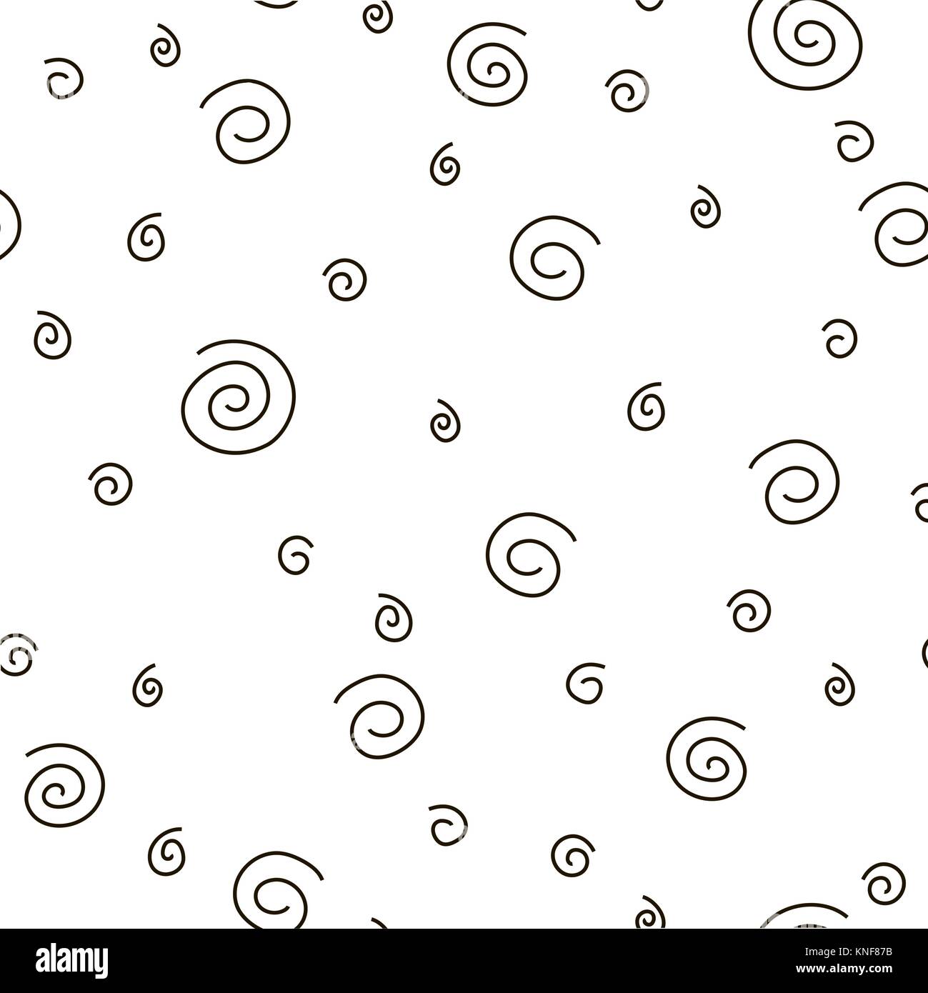 Boucles géométriques abstraites et des vagues fashion design print pattern Illustration de Vecteur