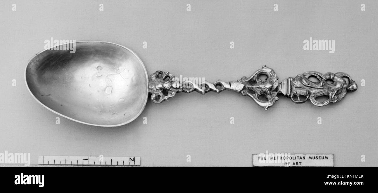 Figure-haut spoon rencontré 17926 188319 Bouilloire : Y. Posthumus, enregistré 1794, figure-haut spoon, ca. 1790, Argent, 7 x 1 3/16 15/16 in. (18,3 x 4,9 cm). Le Metropolitan Museum of Art, New York. Don de Mme Samuel P. Avery, 1897 (97.2.296) Banque D'Images