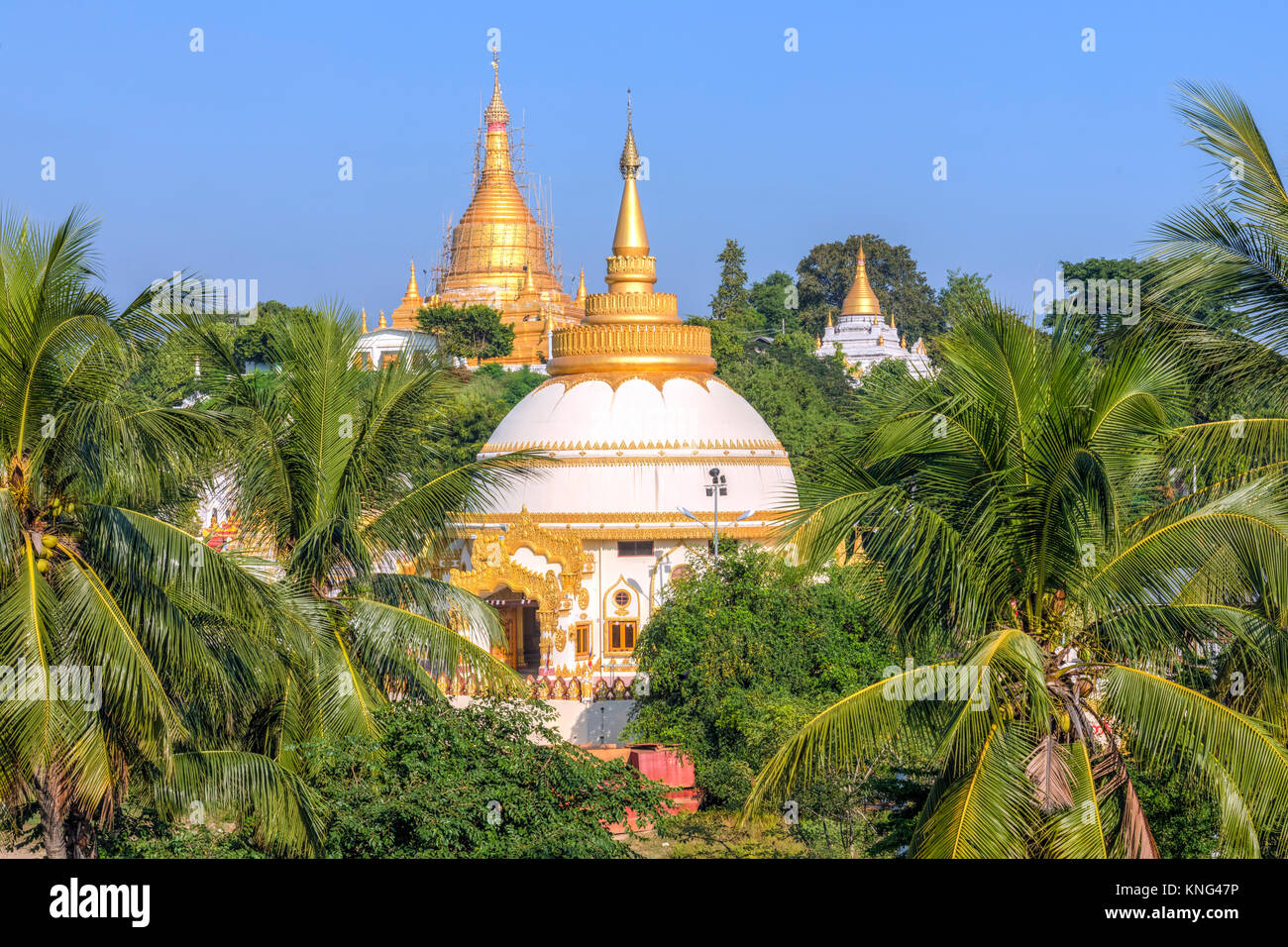 La colline de Sagaing, Mandalay, Myanmar, en Asie Banque D'Images
