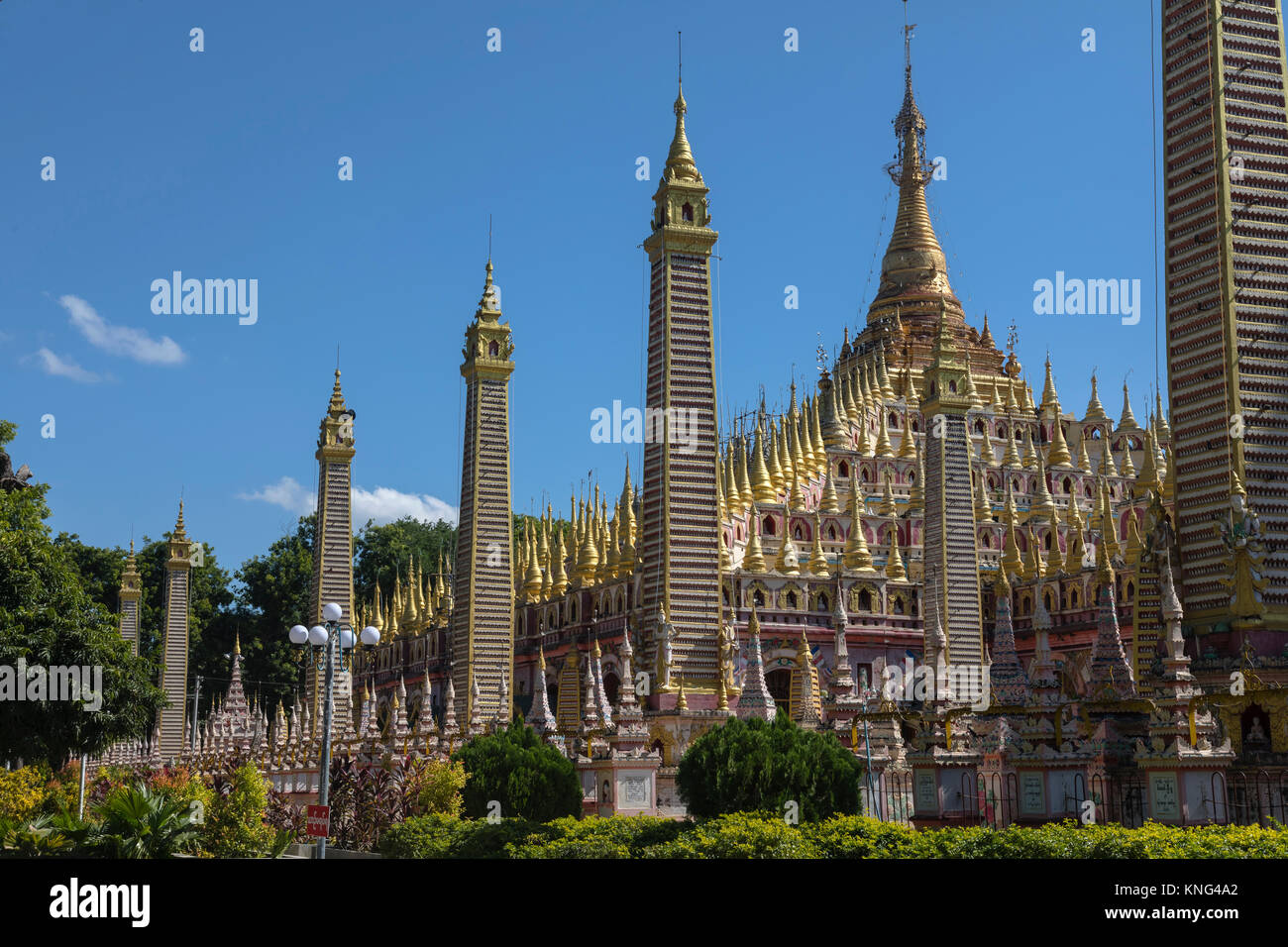 Pagode Thanboddhay, Monywa, Myanmar, en Asie Banque D'Images