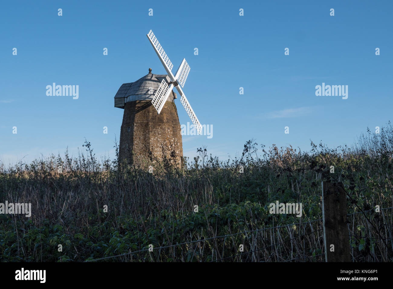 Tysoe moulin sur Windmill Hill, Tysoe, Warwickshire, Angleterre, Royaume-Uni. Banque D'Images