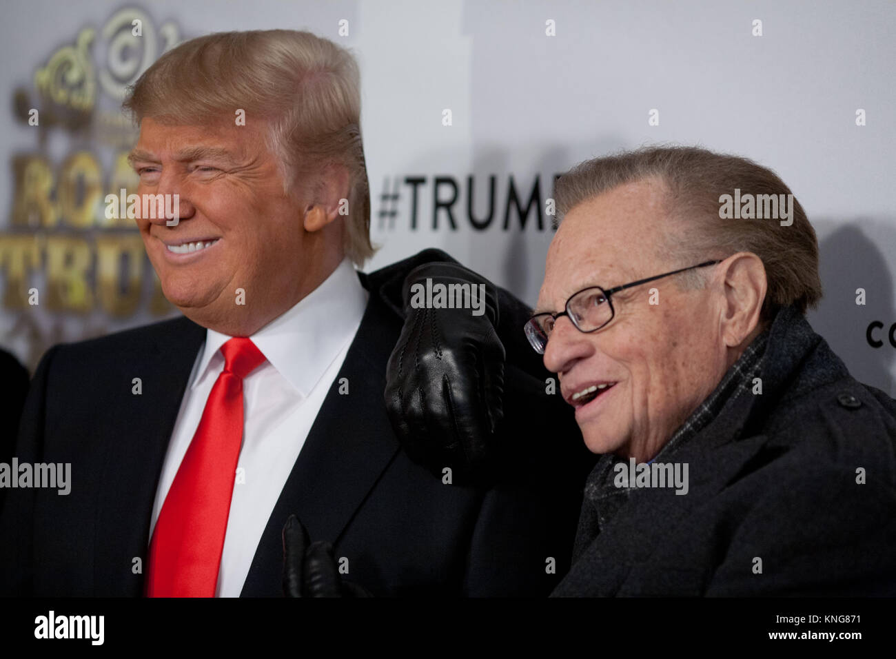 Donald Trump et Larry King assister au Comedy Central Roast de Donald Trump à l'Hammerstein Ballroom, le 9 mars 2011, dans la ville de New York. Banque D'Images