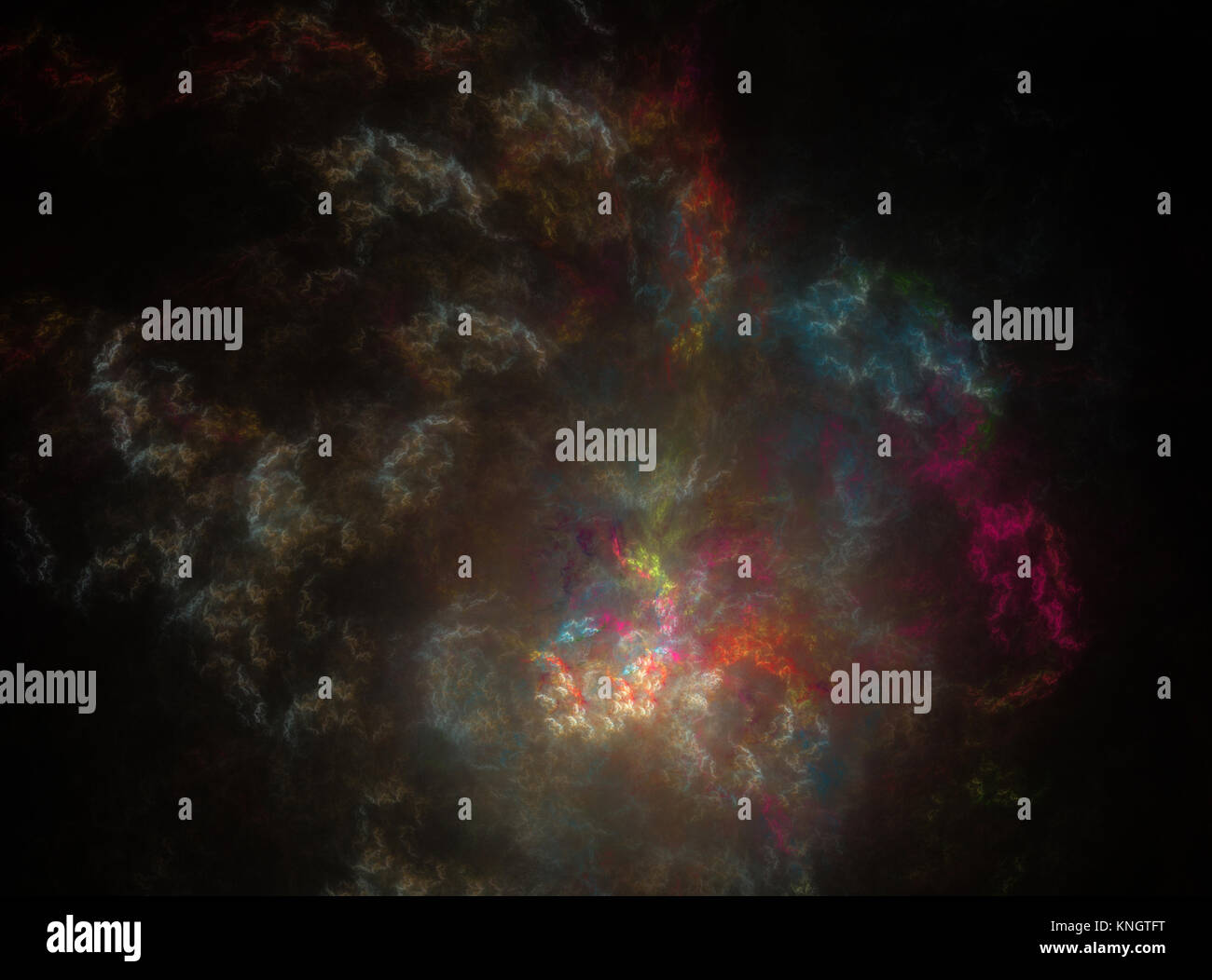 Flamme fractale généré numériquement, droit Banque D'Images