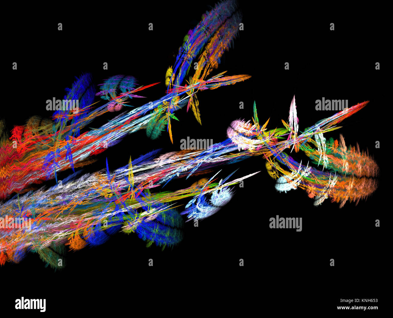 Belle fractale flamme Banque D'Images