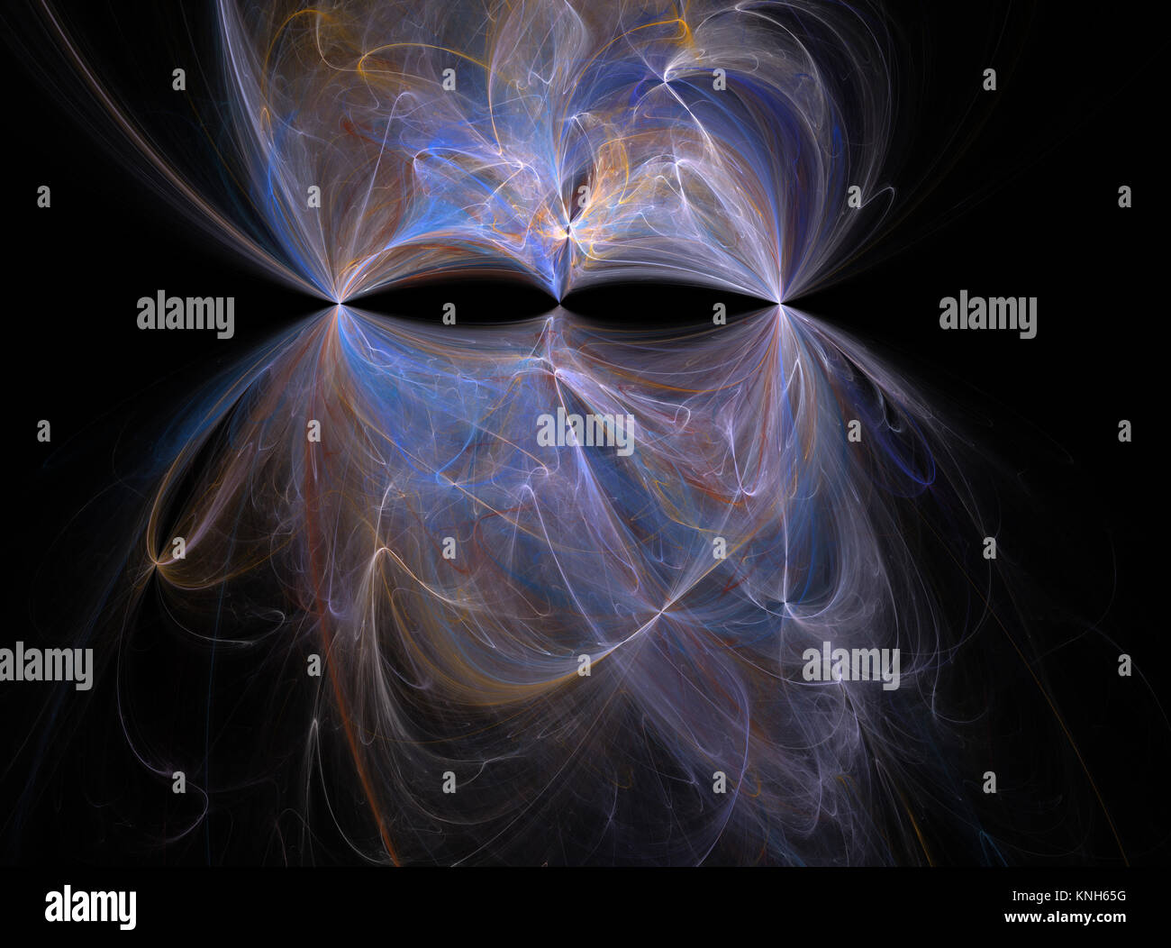 Belle fractale flamme Banque D'Images