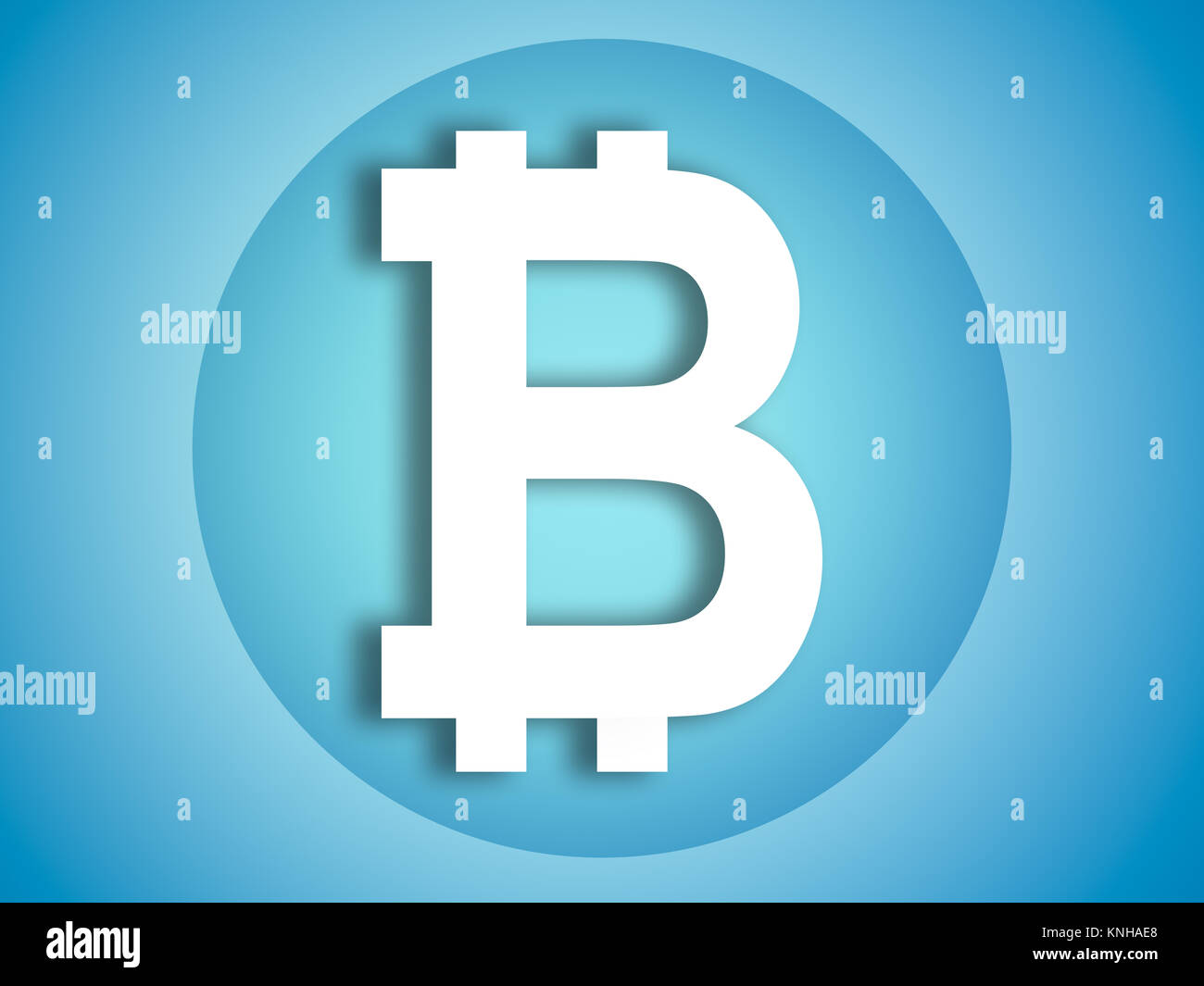 Illustration symbole bitcoin Banque D'Images