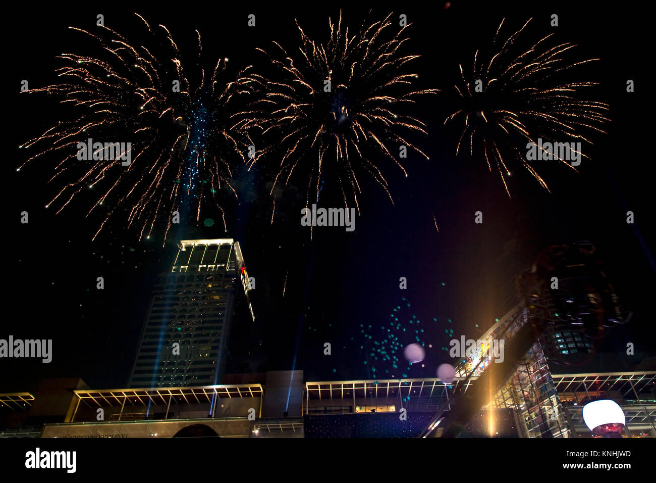 New Year's Eve, Bangkok, Thaïlande Banque D'Images