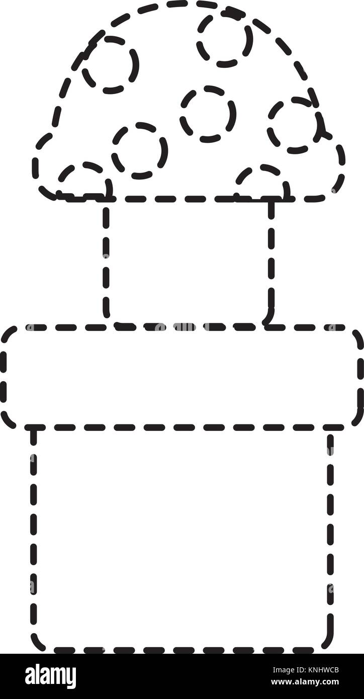 Jeu vidéo tube élément design de champignons Illustration de Vecteur