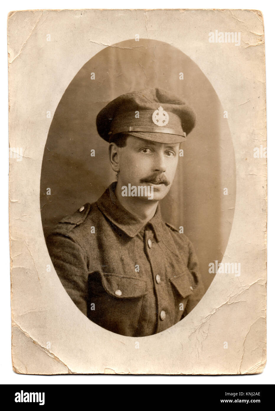 Norris Willatt, 1916, en uniforme de l'armée de la Première Guerre mondiale. Malheureusement, Norris meurt de ses blessures en Flandre en 1918. Banque D'Images