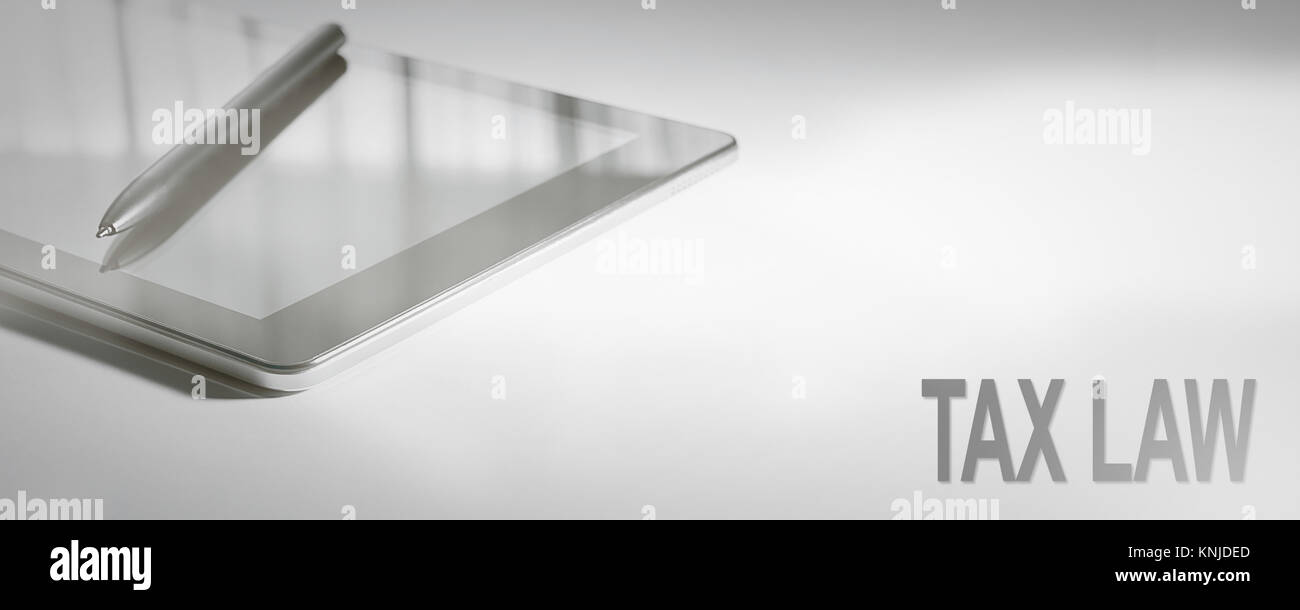 Concept commercial Droit fiscal La technologie numérique. Concept graphique. Banque D'Images