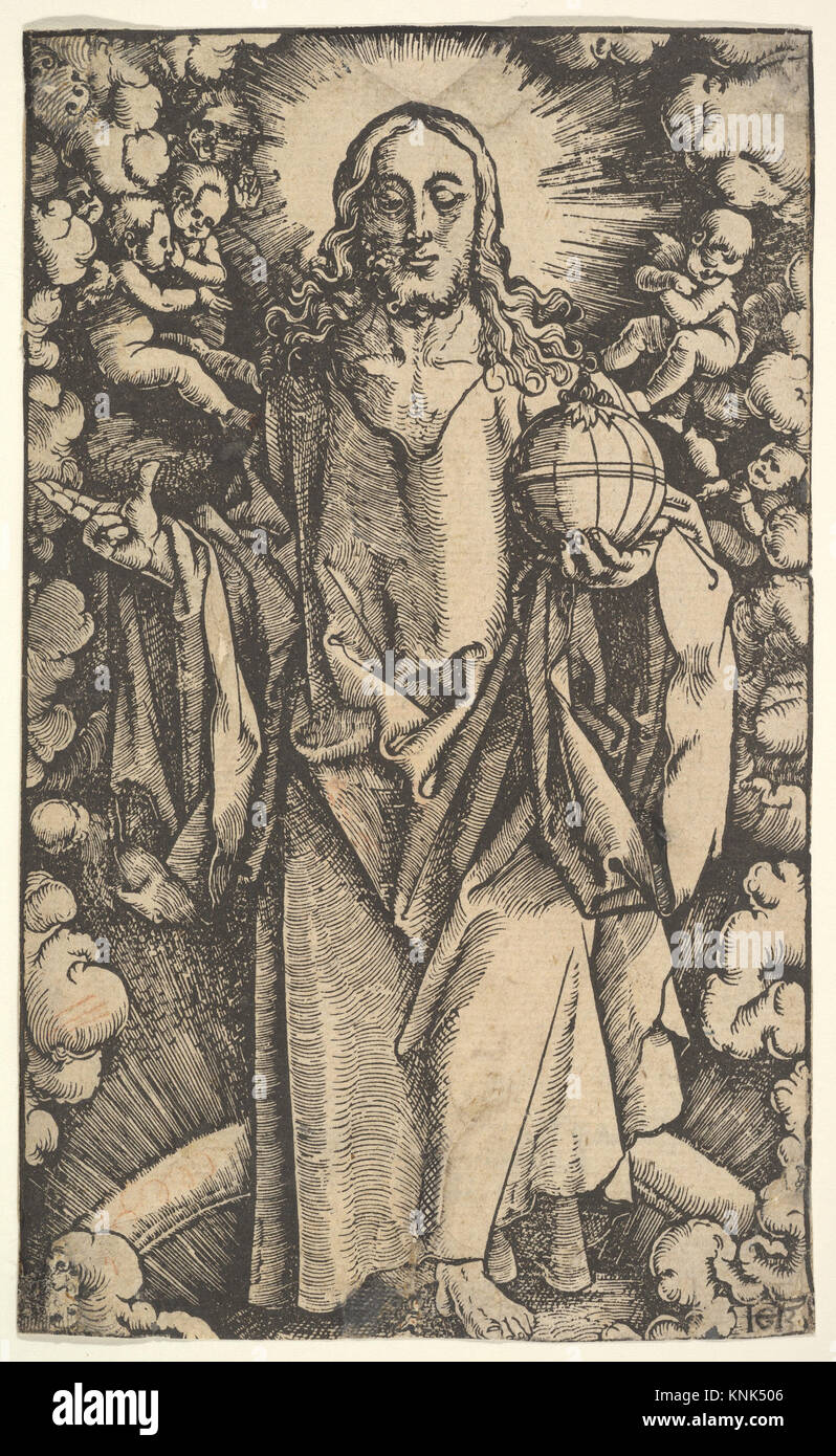 Christ avec un Globe de Hans Baldung (appelé Hans Baldung Grien) (allemand, Schwäbisch Gmünd (?) 1484/85–1545 Strasbourg) Banque D'Images