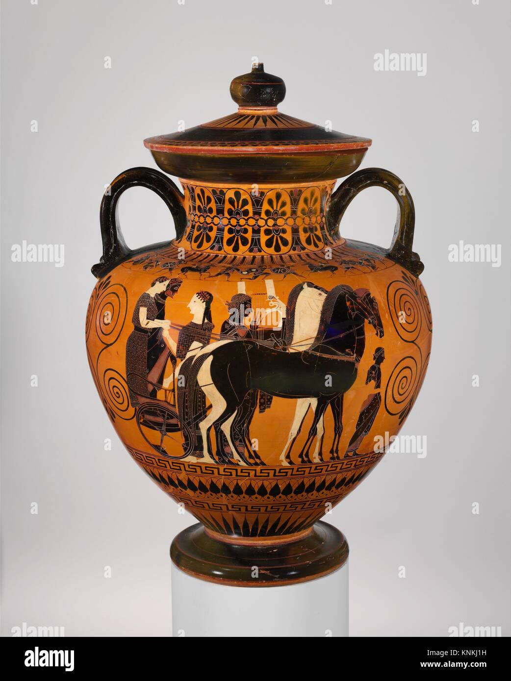 Attique figure noire vase exekias Banque de photographies et d'images à  haute résolution - Alamy