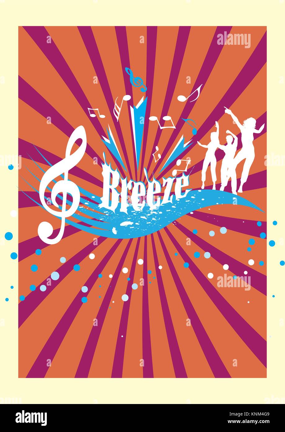 Beach Party.Abstract poster vertical.Vector illustration. Illustration de Vecteur