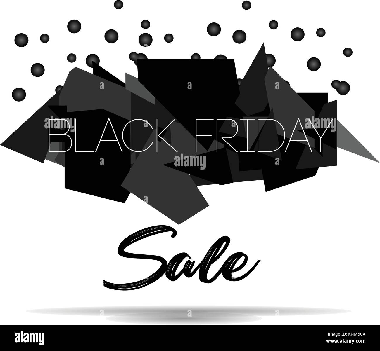 Le vendredi noir vente inscription modèle. Le vendredi noir bannière. Vector illustration Illustration de Vecteur