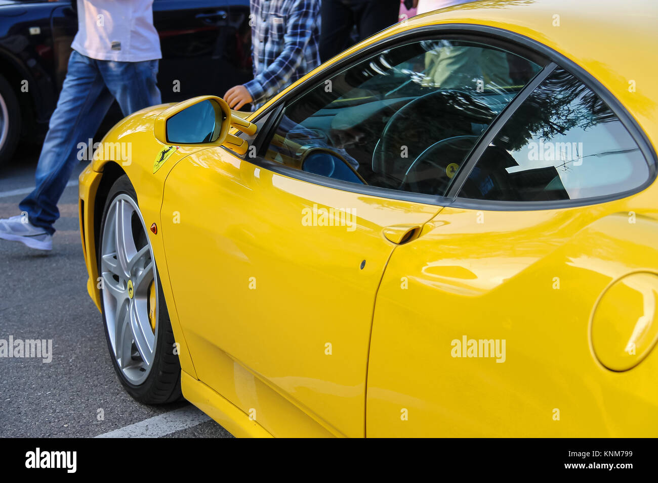 Spilamberto, Italie- Octobre 02, 2016 : Exposition de voitures de Musée Ferrari dans les rues de Spilamberto Banque D'Images