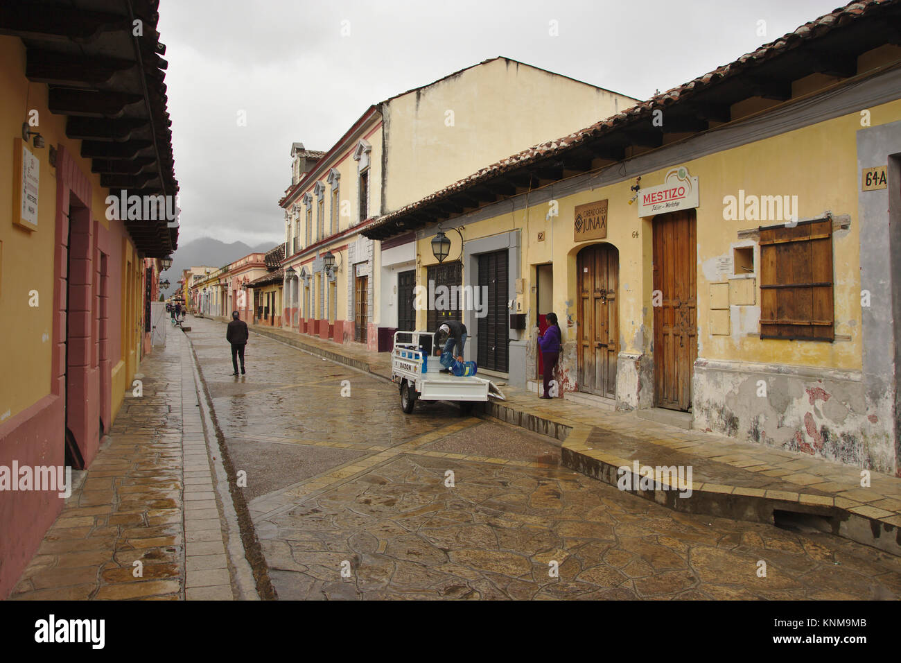 San Cristóbal de las Casas, la rue Real de Guadalupe, Chiapas, Mexique Banque D'Images