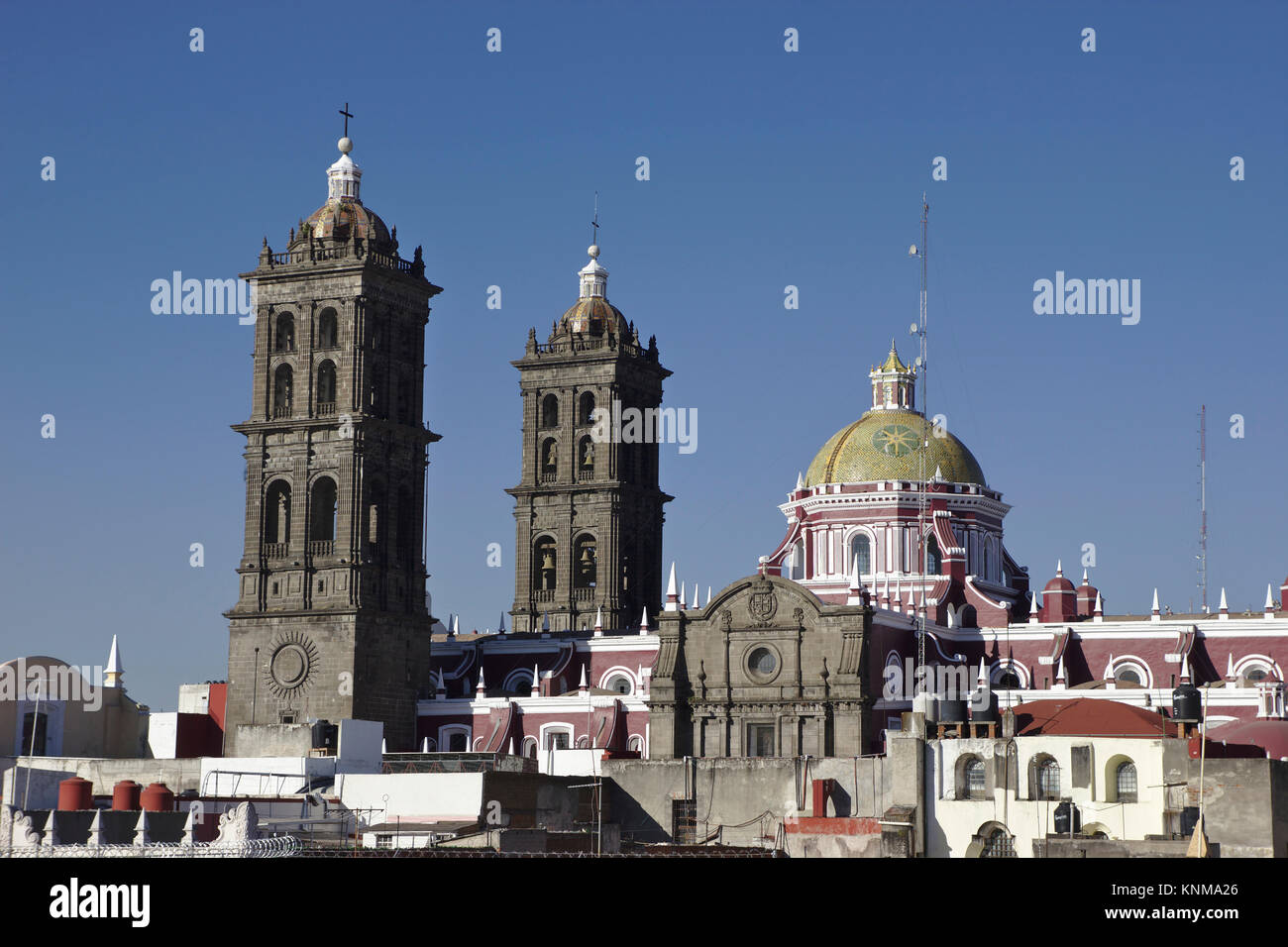 Cathédrale de Puebla, Mexique Banque D'Images
