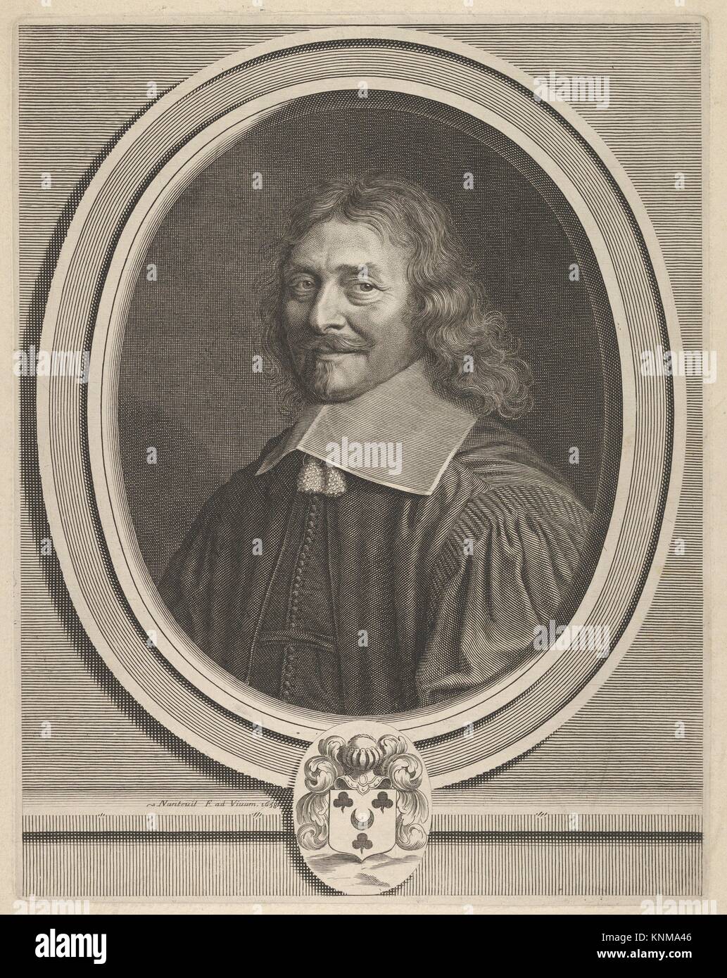 Simon Dreux d'Aubray. Artiste : Robert Nanteuil (Français, Reims 1623-1678 Paris) ; Date : 1658 ; moyen : la gravure ; deuxième état de deux (Petitjean & Banque D'Images