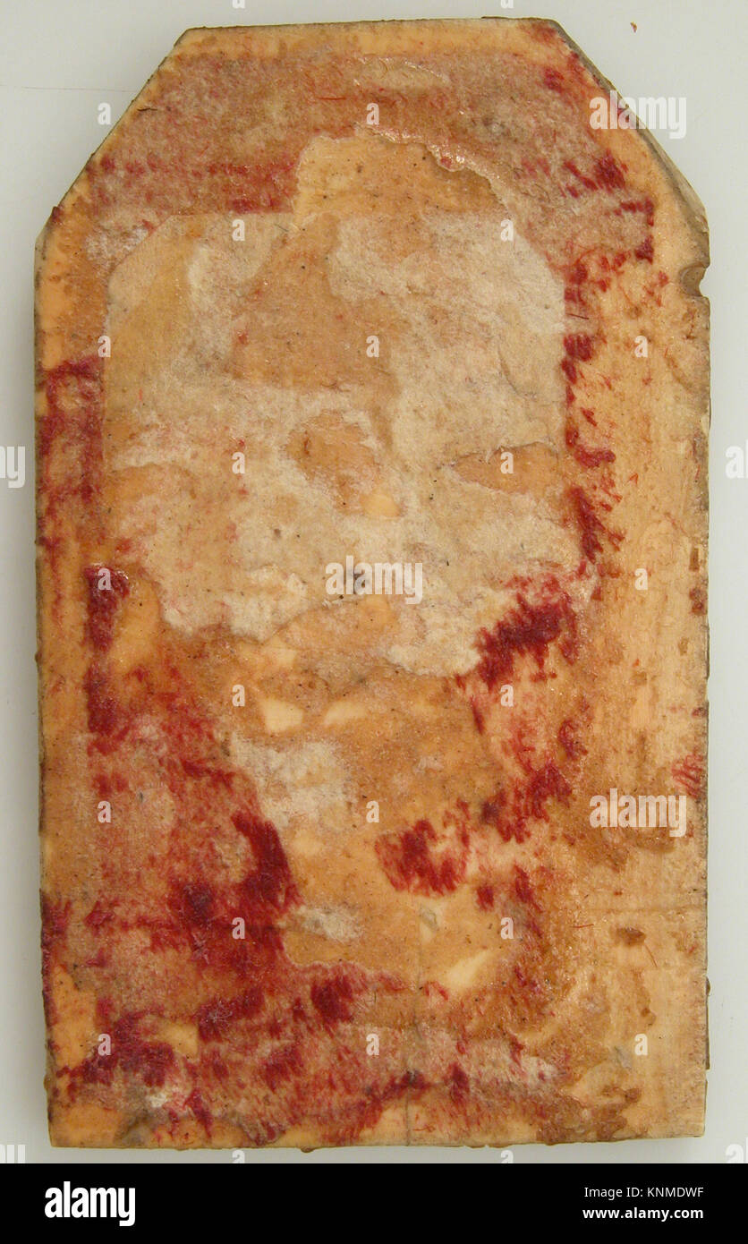 Ce fragment de panneau français du XIVe siècle représente la fuite en Égypte en ivoire d'éléphant avec un décor polychrome, illustrant les religieux médiévaux Banque D'Images