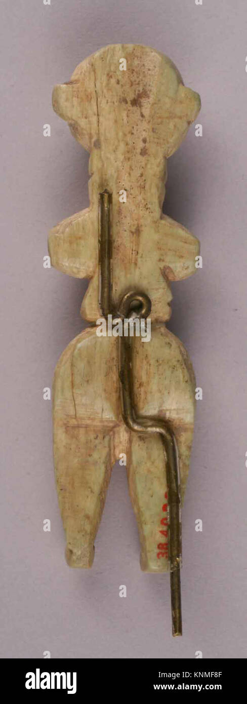 Fertilité féminine (?) Figure, 5000 av. J.-C. – 9e siècle de notre ère, excavée en Iran, Nishapur, médium : os, sculpté Banque D'Images