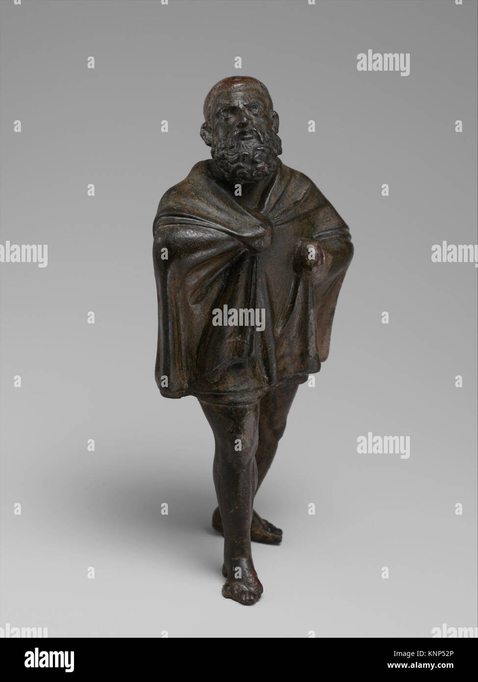 Statuette en bronze d'un homme drapé rencontré 247976 DP116956 Banque D'Images