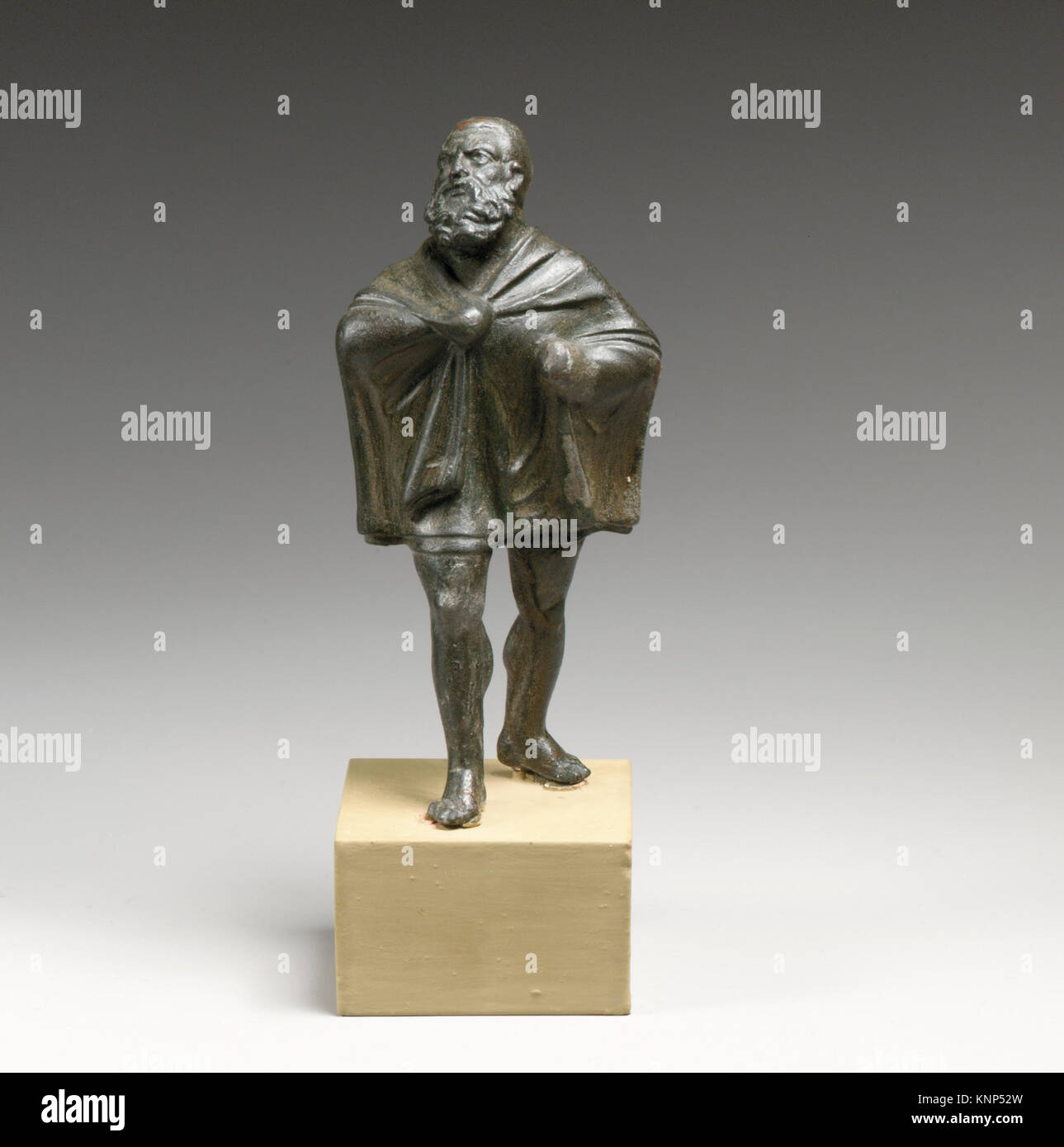 Statuette en bronze d'un homme drapé rencontré DP20962 247976 Banque D'Images