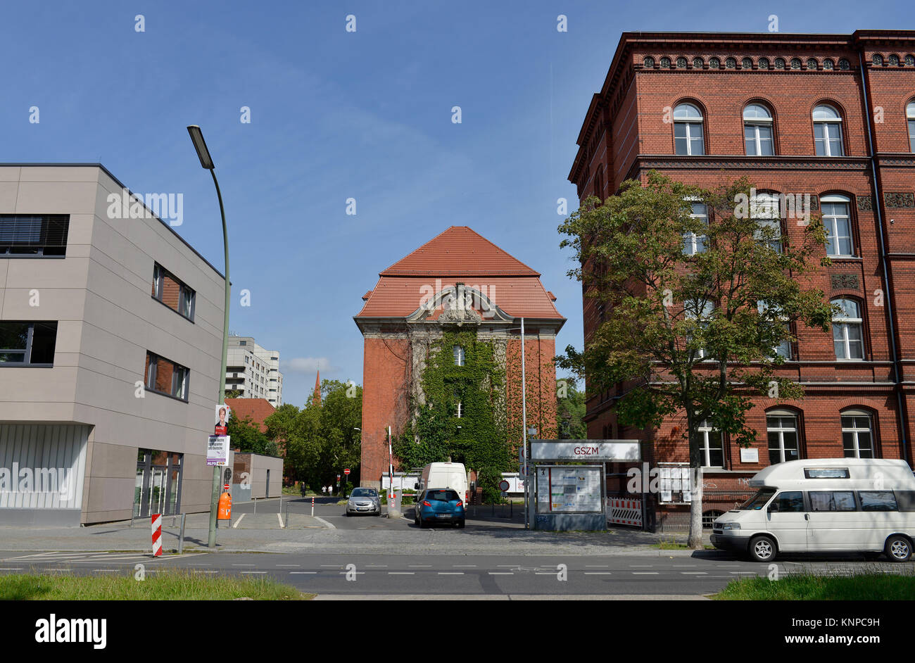 Centre de santé et centre social de Moabit (GSZM), Bahnhofstrasse, Moabit, milieu, Berlin, Allemagne, Maler- und Sozialzentrum Moabit (GSZM), Mitte, D Banque D'Images