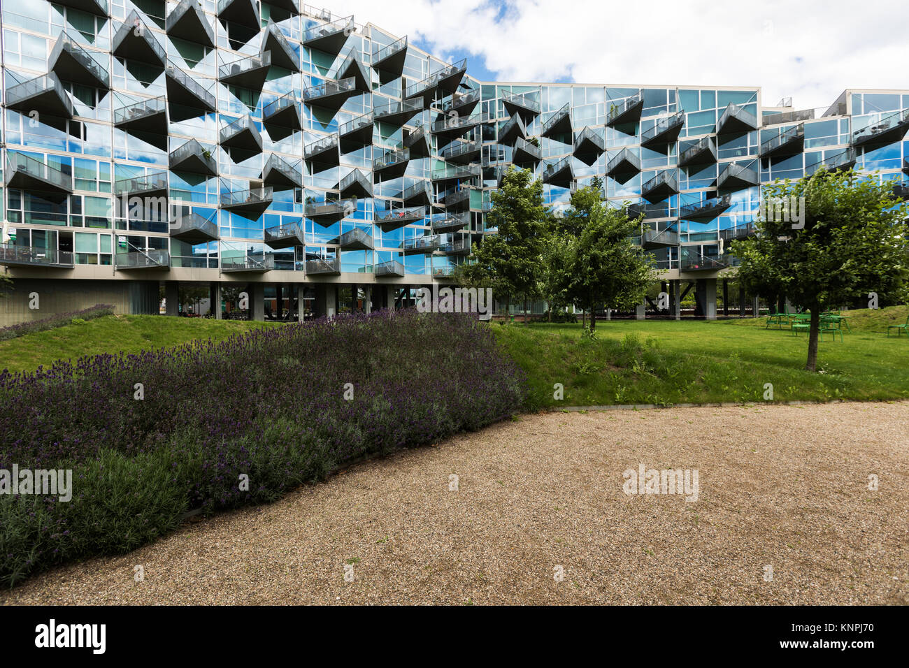 L'extérieur des bâtiments modernes à Copenhague Banque D'Images