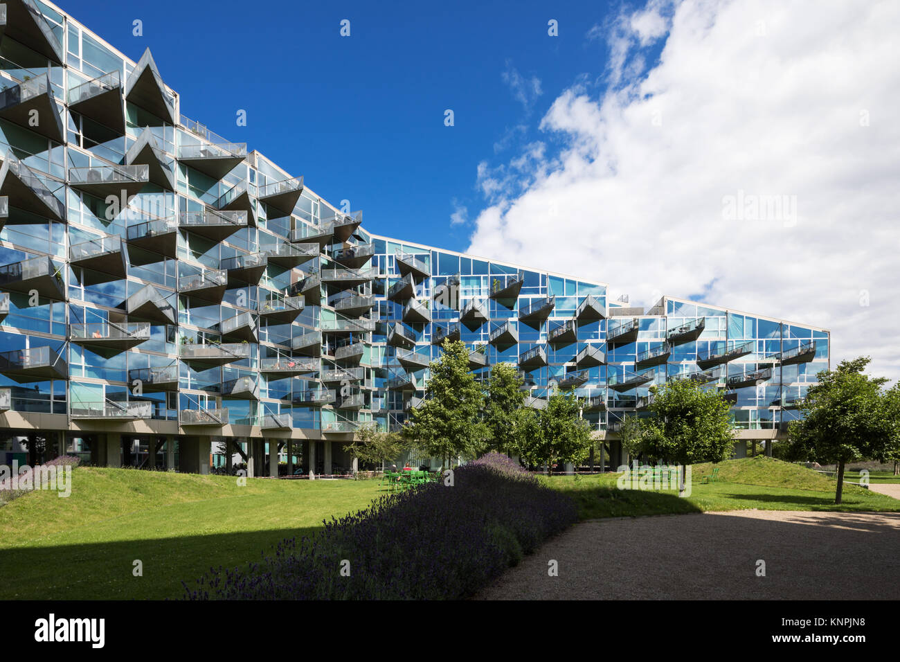 L'extérieur des bâtiments modernes à Copenhague Banque D'Images