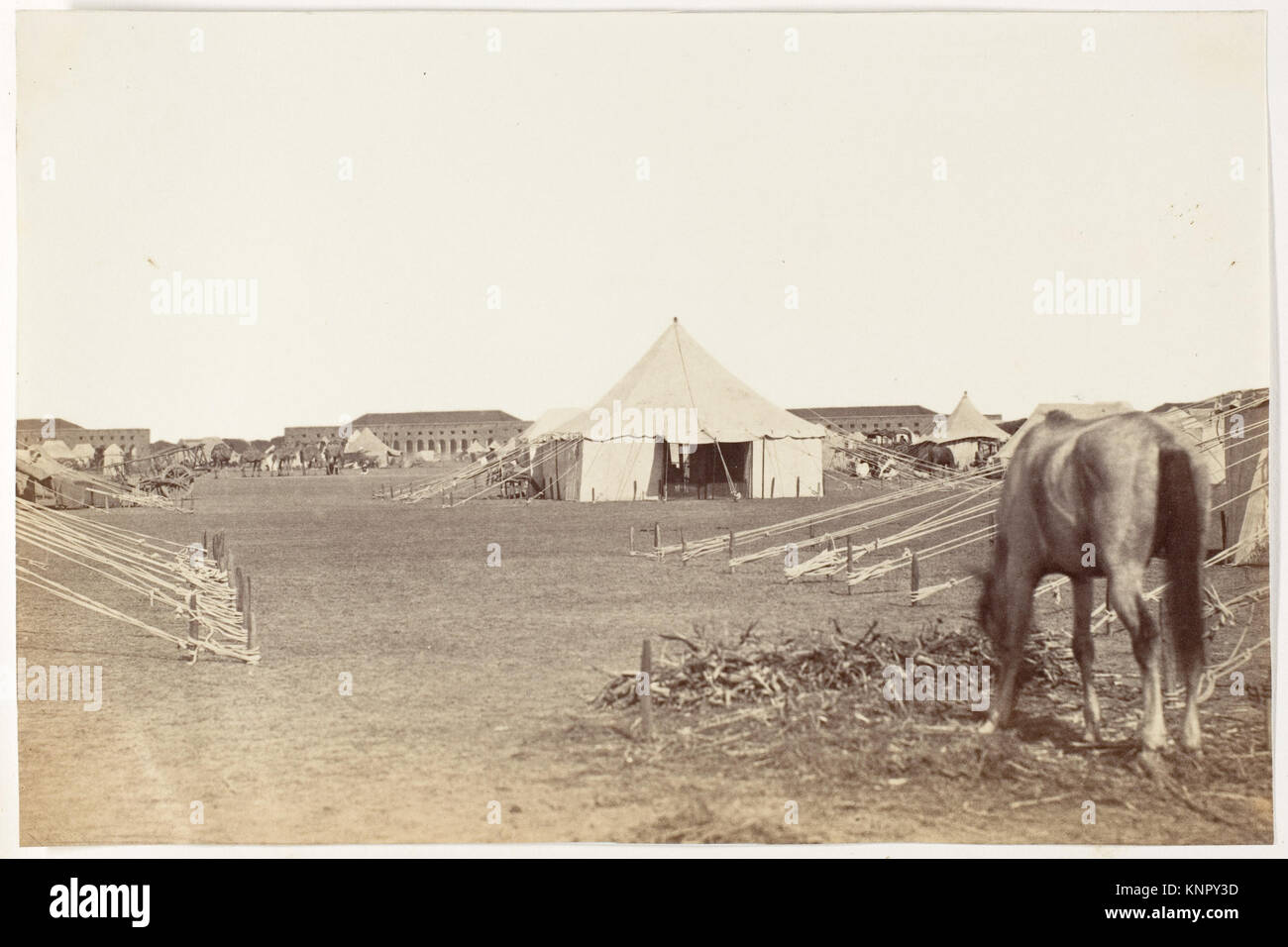 -Partie de camp du gouverneur général à Cawnpoor,1859- rencontré 287701 DP146132 Banque D'Images