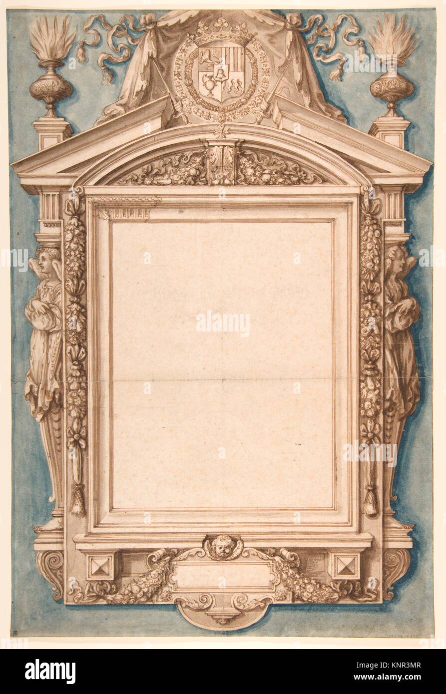 Concevoir Pour Le Cadre D Une Plaque Funeraire Avec Le Blason De