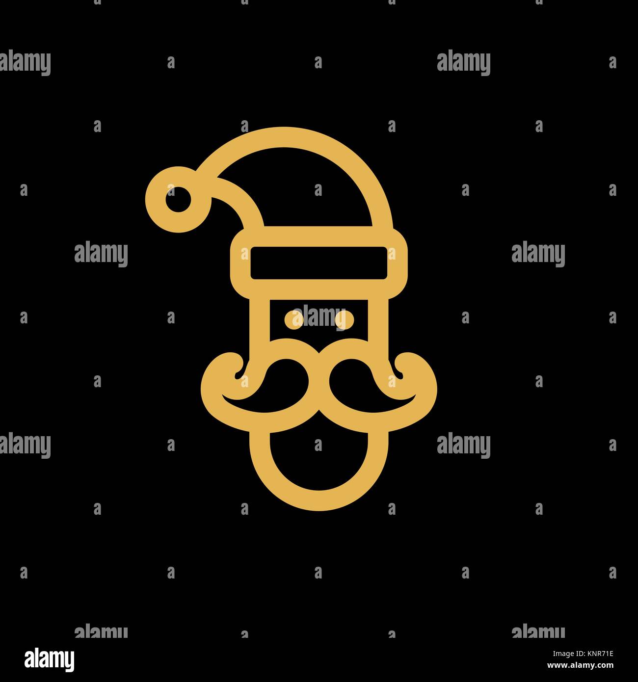 Père Noël télévision simple vecteur icône illustration. Illustration de Vecteur