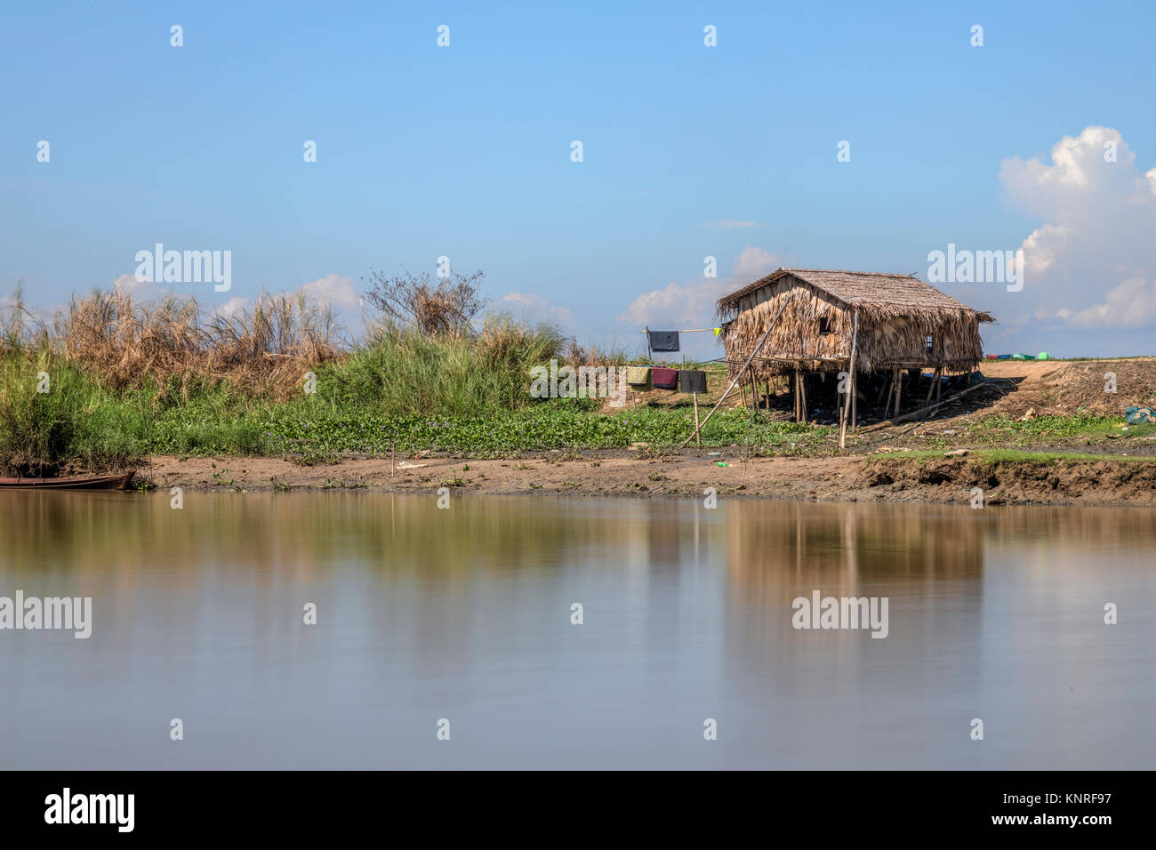 La vie rurale dans la région de Bago, Myanmar Banque D'Images