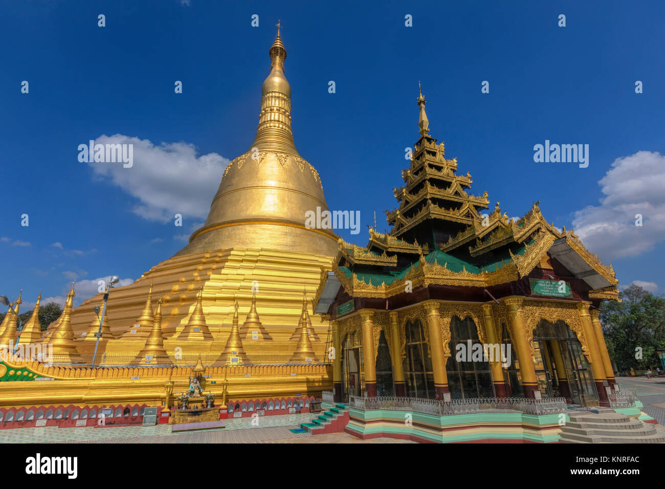 La Pagode Shwemawdaw, Bago, le Myanmar, l'Asie Banque D'Images
