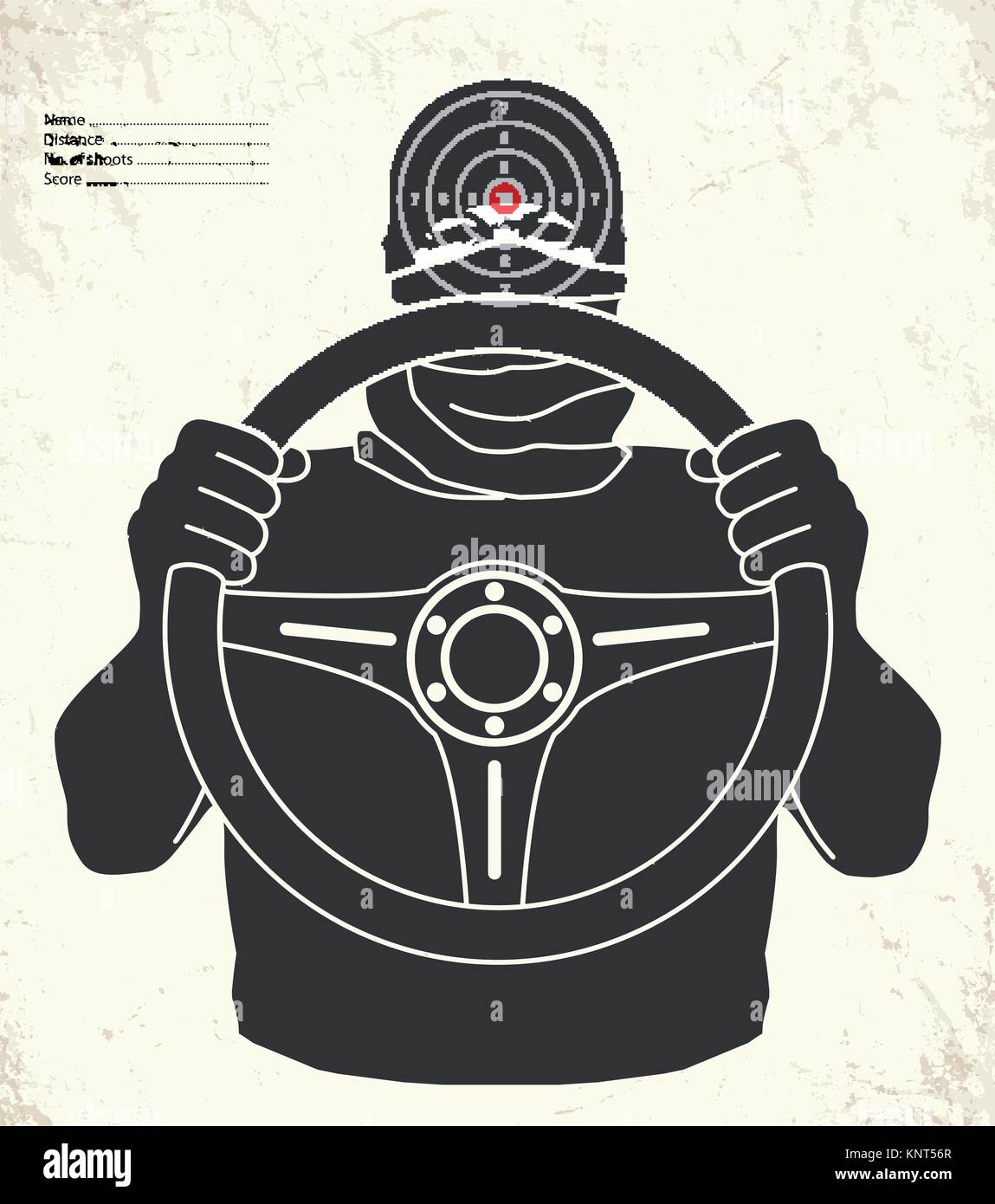 Cible de tir - stock illustration Illustration de Vecteur