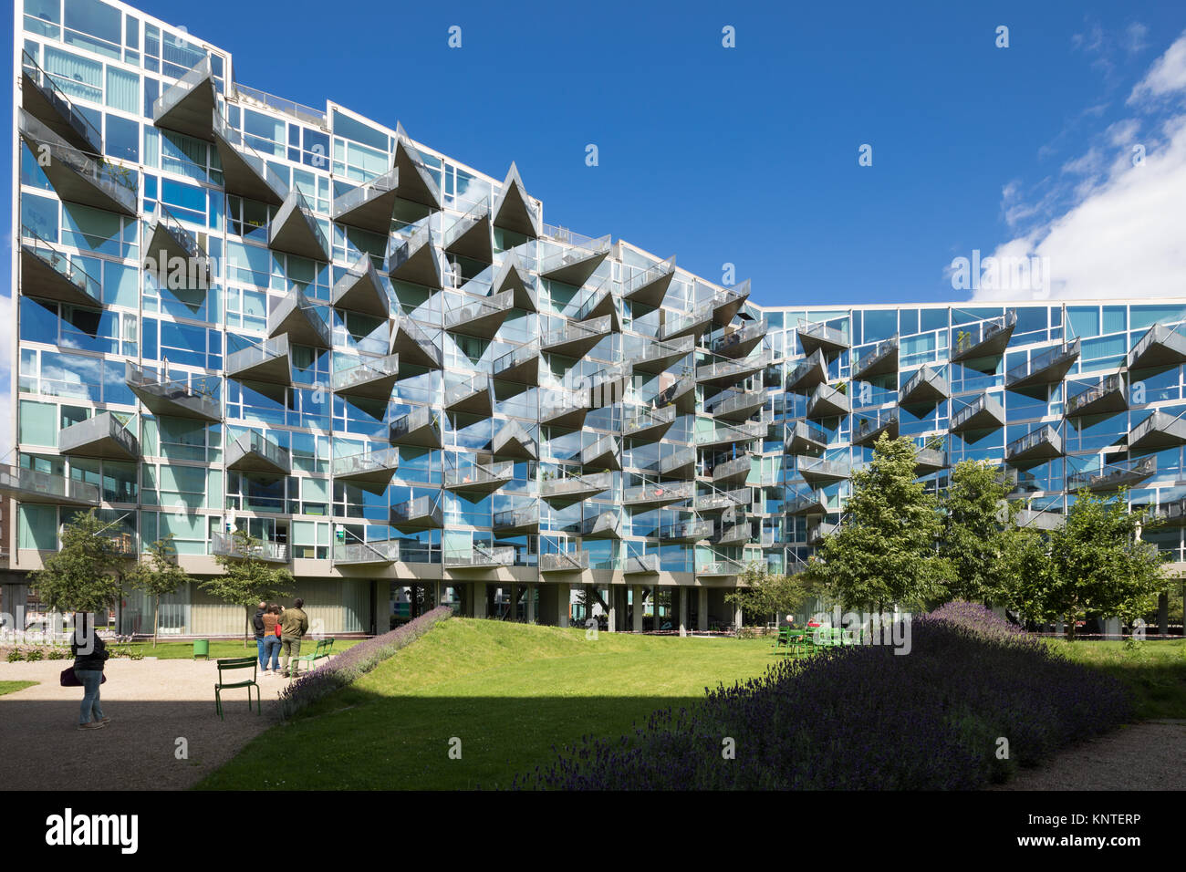 L'extérieur des bâtiments modernes à Copenhague Banque D'Images