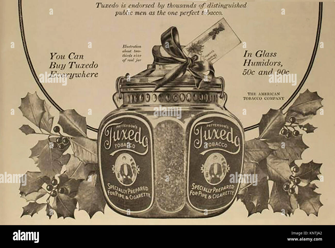 Publicité pour le tabac smoking NOUS, Noël 1914 Banque D'Images
