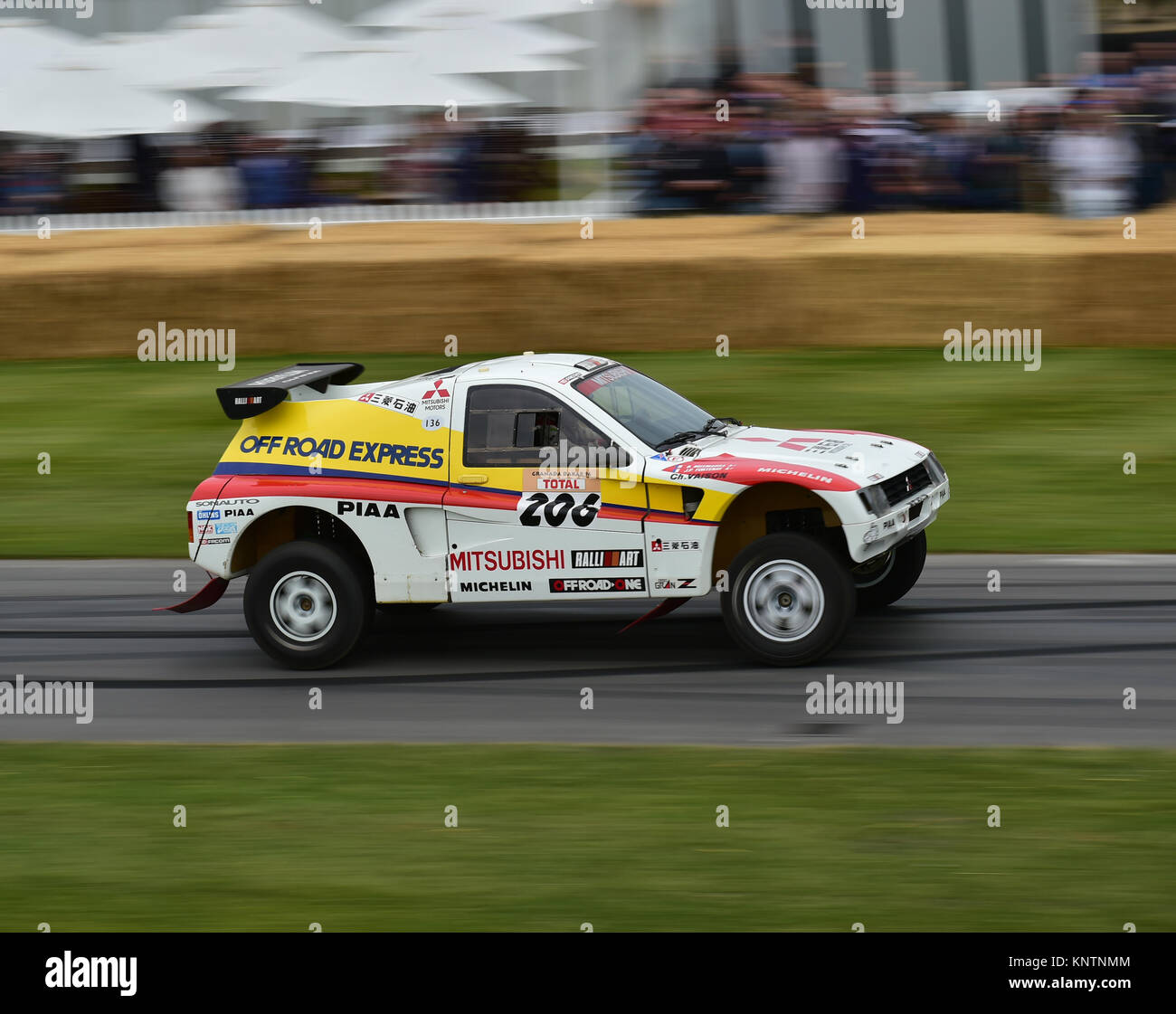 Bernard Maingret, Mitsubishi Pajero T3, prototype, Goodwood Festival of Speed, en 2014, en 2014, Christian Jacq, voitures, voitures classiques, voitures, célèbre Festival de SPE Banque D'Images