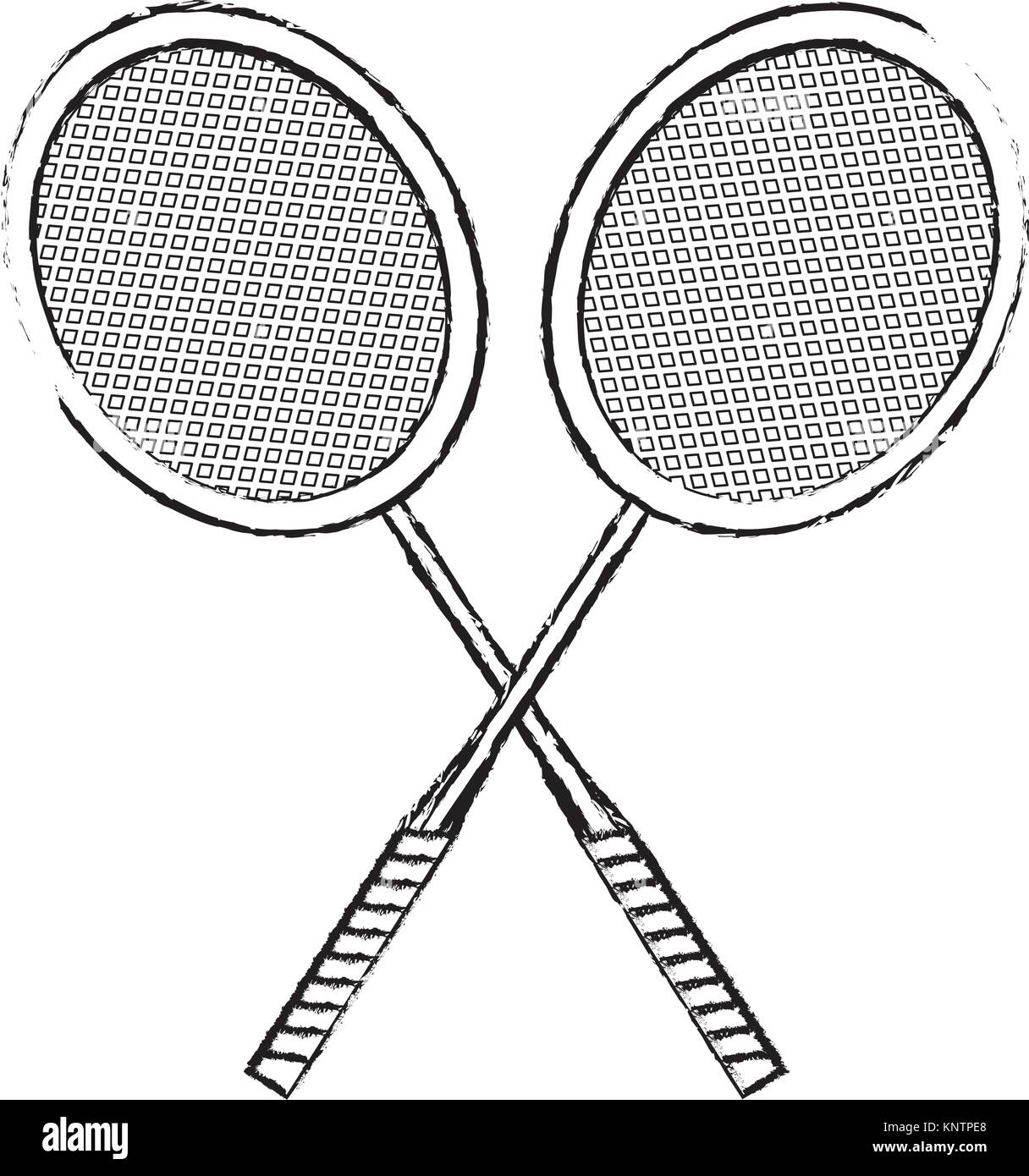 Conception de raquette de badminton Image Vectorielle Stock - Alamy