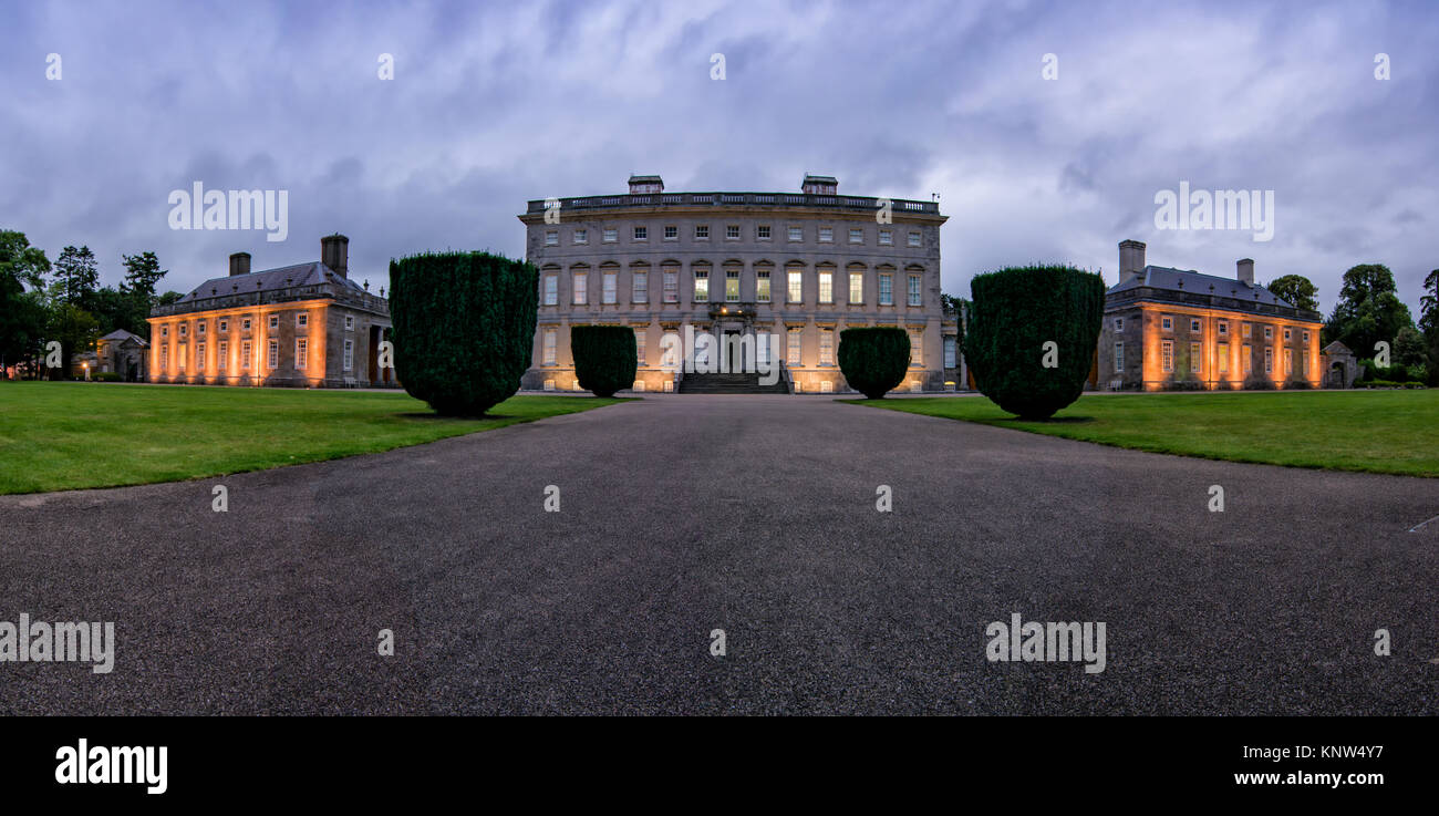 Panorama extérieur avant d'arrivée Castletown House Banque D'Images