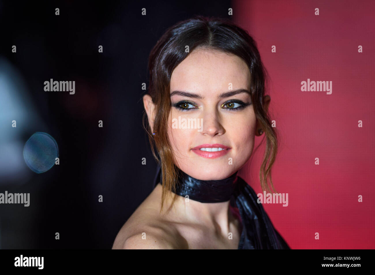 Daisy participant à la Ridley première européenne de Star Wars : Jedi La dernière s'est tenue au Royal Albert Hall, Londres. Photo date : mardi 12 décembre 2017. Voir PA story SHOWBIZ StarWars. Crédit photo doit se lire : Matt Crossick/PA Wire Banque D'Images