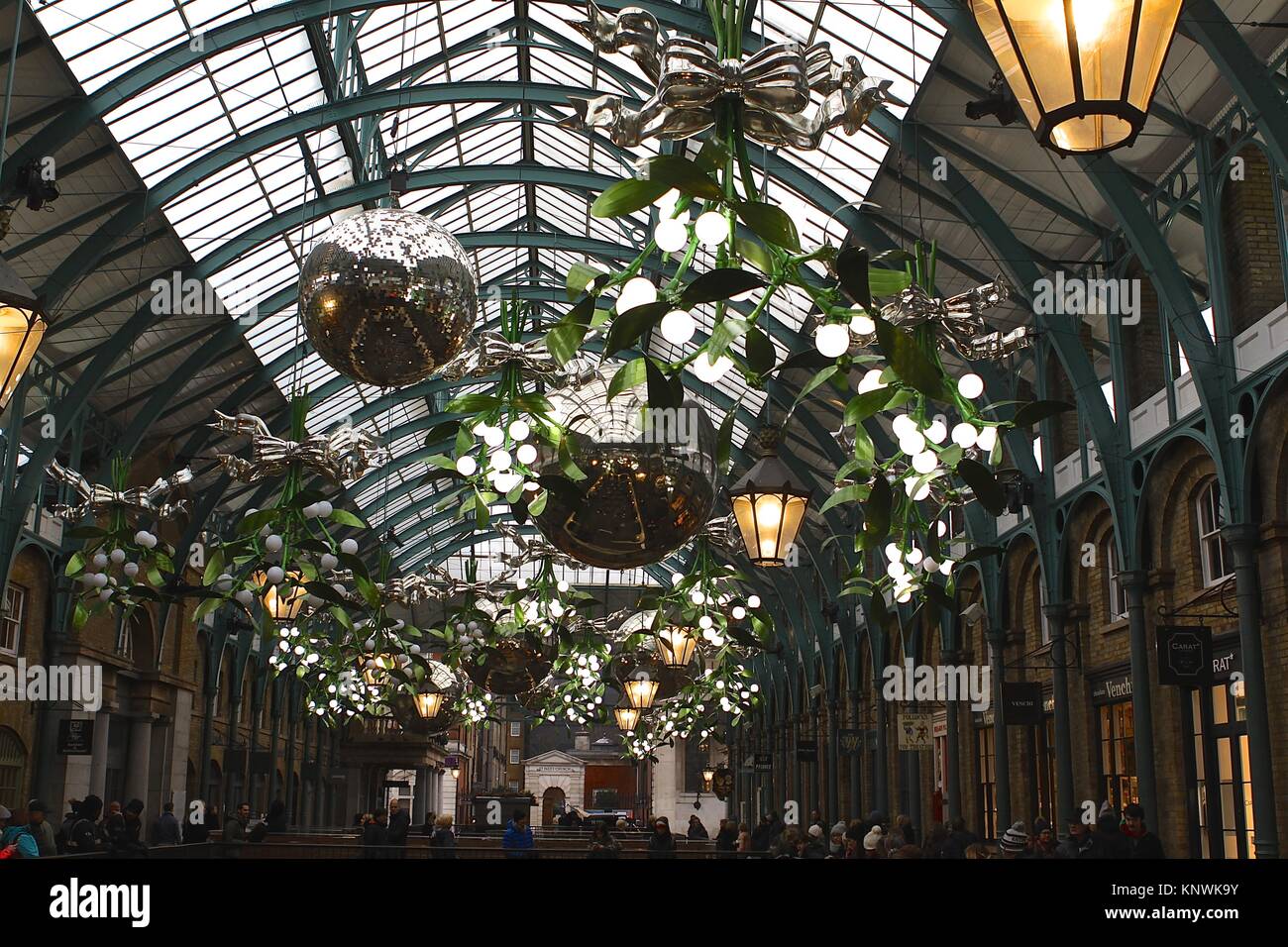 Covent Garden Londres Angleterre 2017 Noël Banque D'Images