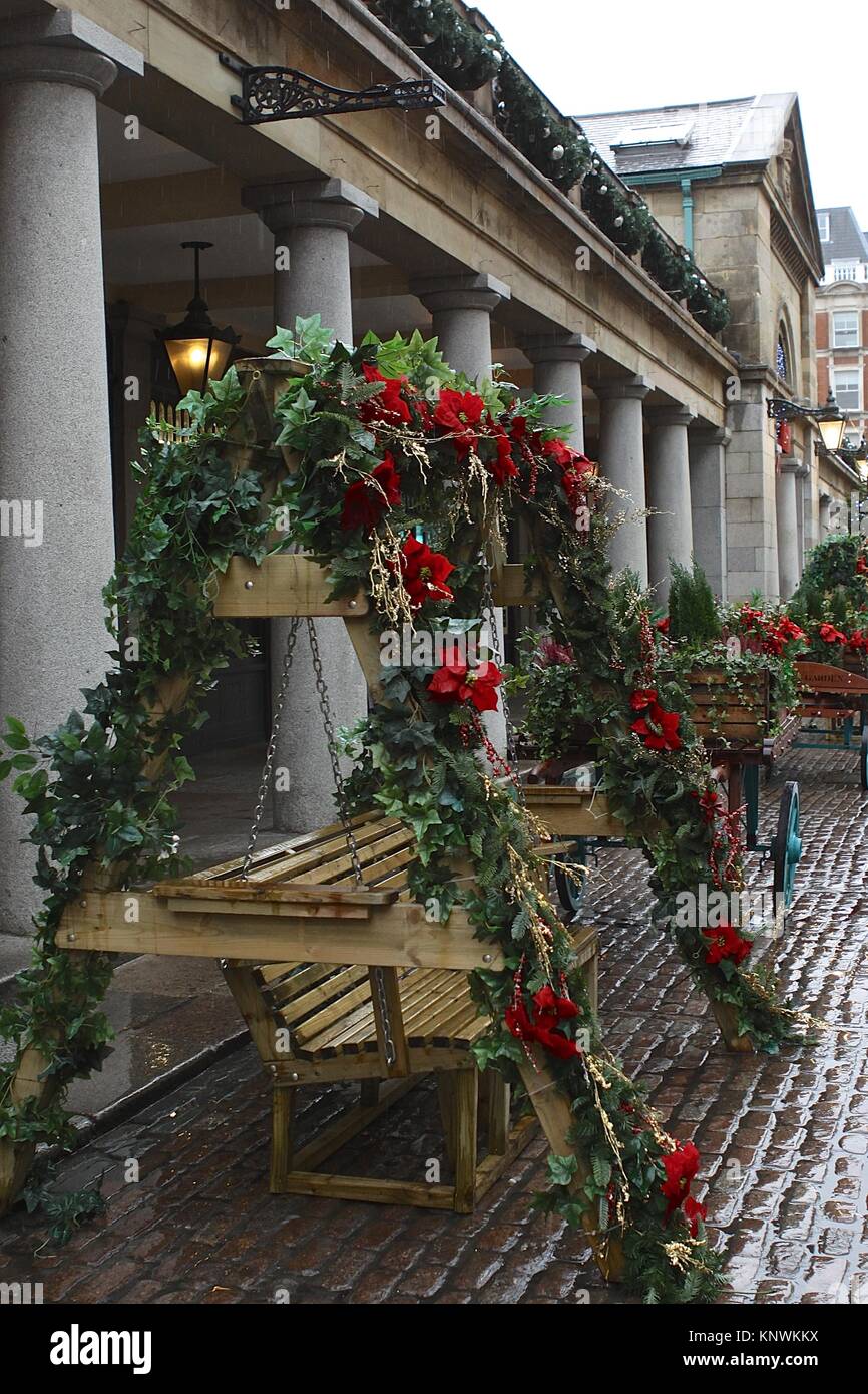 Covent Garden Londres Angleterre 2017 Noël Banque D'Images