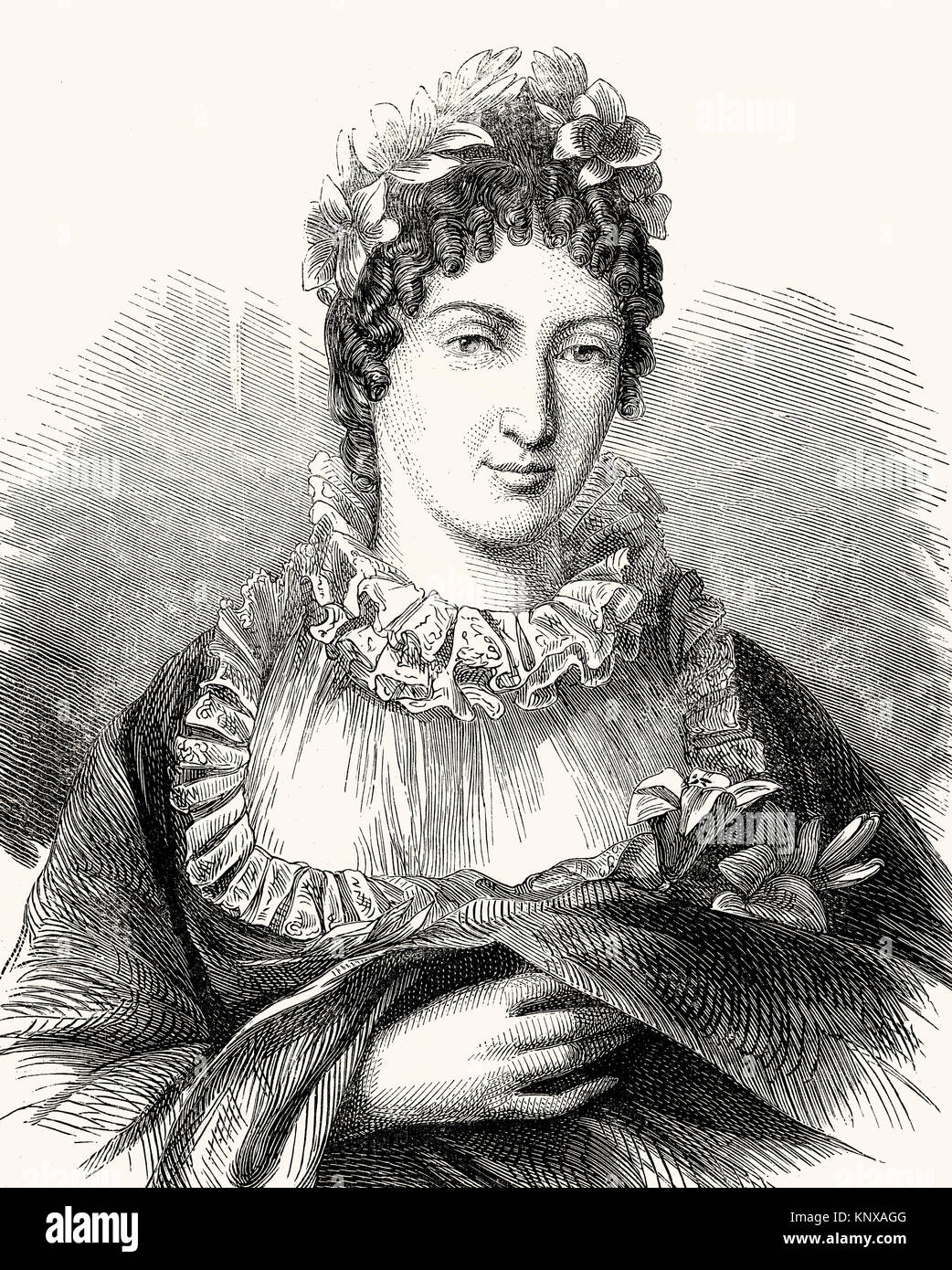 Marie-Thérèse Charlotte de France, Madame Royale, 1778 -1851, la duchesse d'Angoulême Dauphine de France Banque D'Images