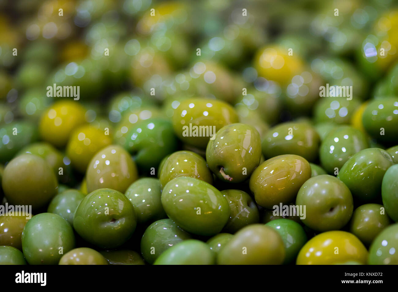 Olives vertes Banque D'Images
