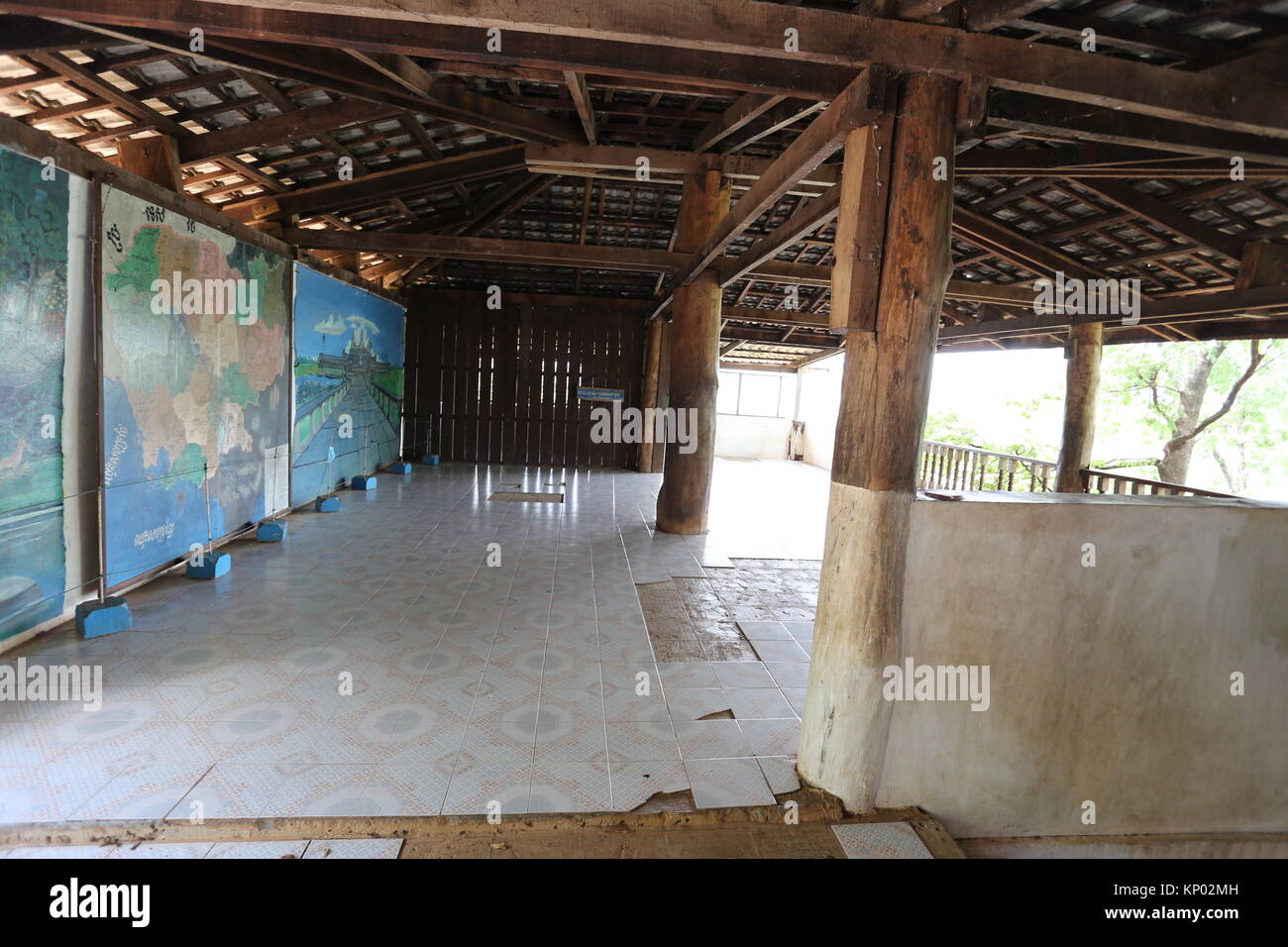 Ta Mok House à Anlong Veng, occupé par l'un de confiance de Pol Pot généraux khmers rouges. Banque D'Images