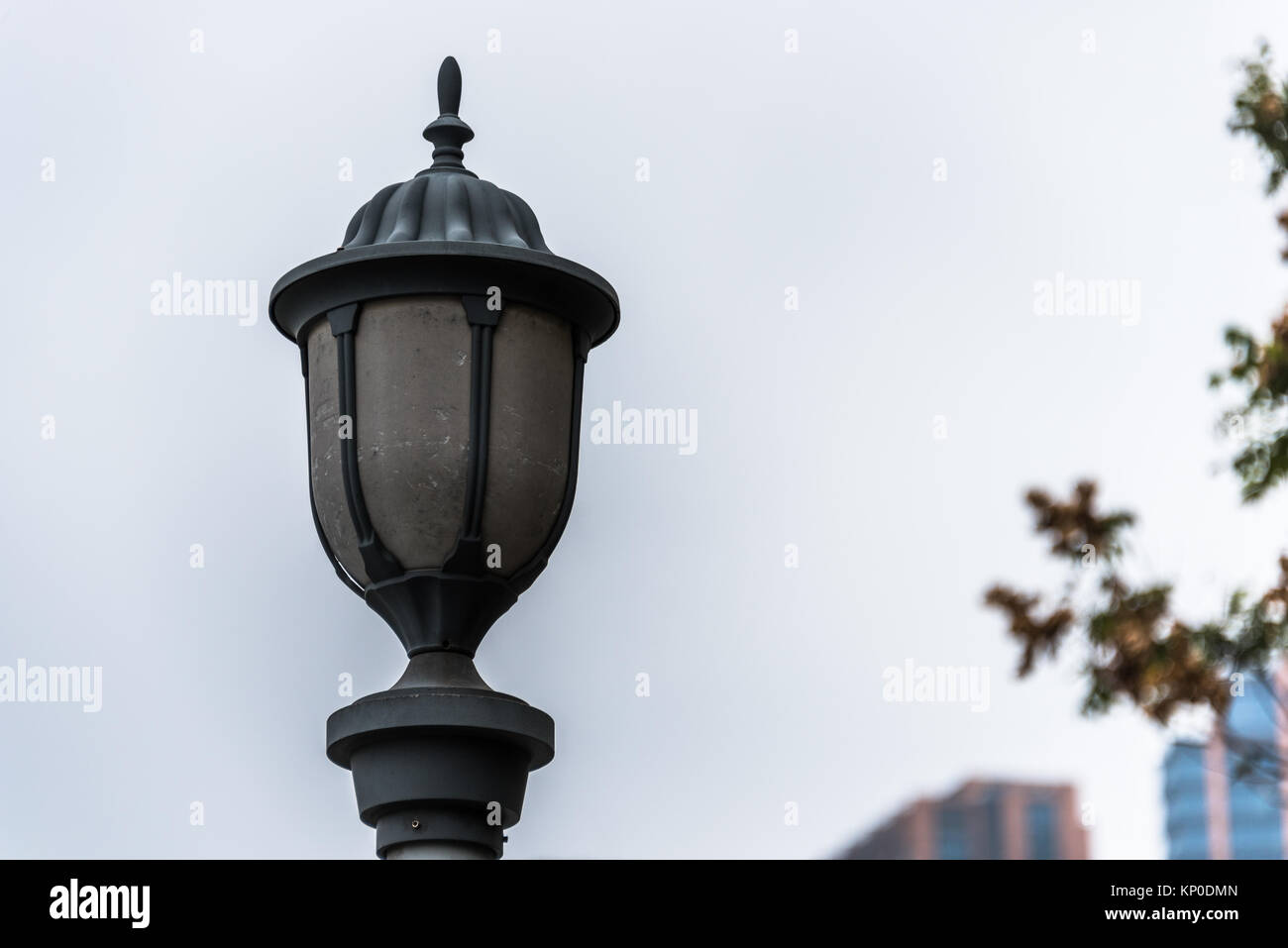 Detail shot of antique lampe de rue dans la ville de la Chine. Banque D'Images