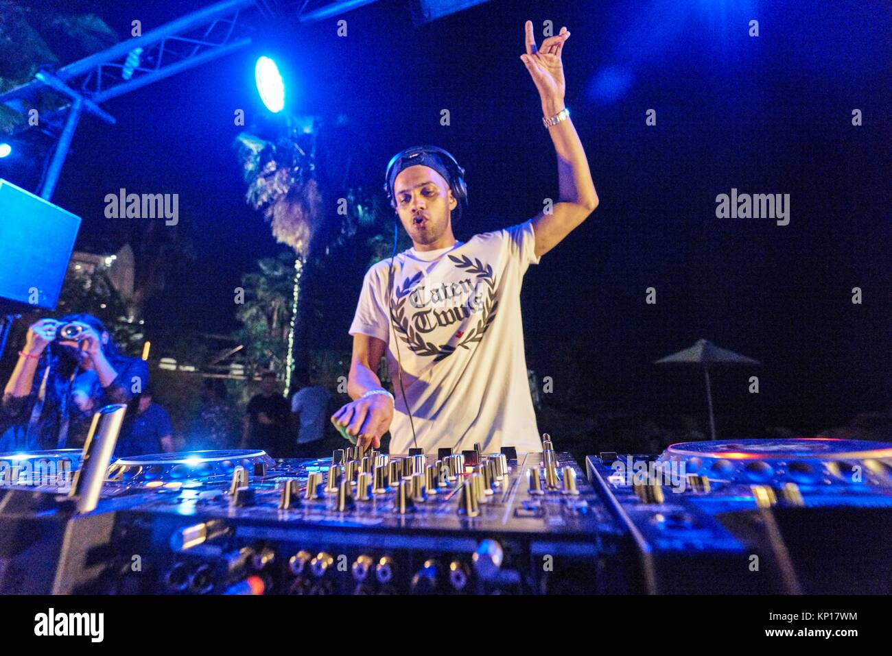 Les matières artistiques DJ jouant à Starbeach Beach Party le 04. Septembre 2017 Banque D'Images